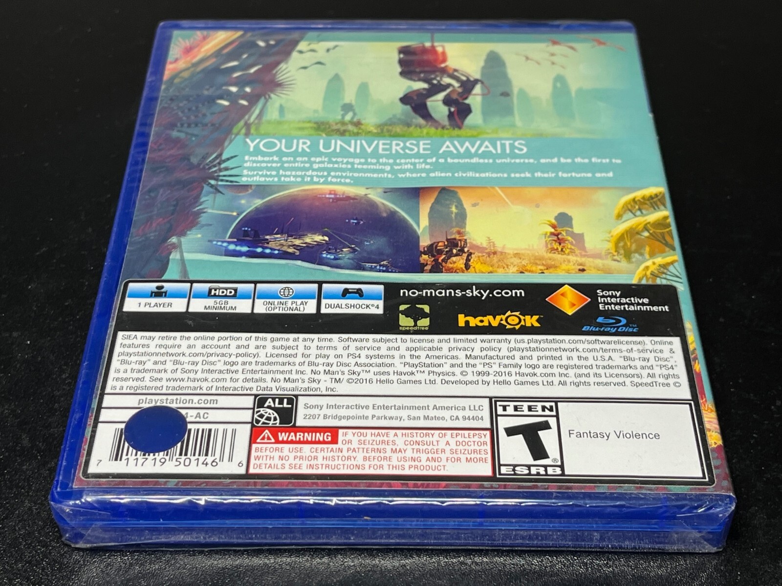 No Man’s Sky Playstation 4 PS4 Factory Sealed w/ crack case 🔥Fast Shipping🔥~