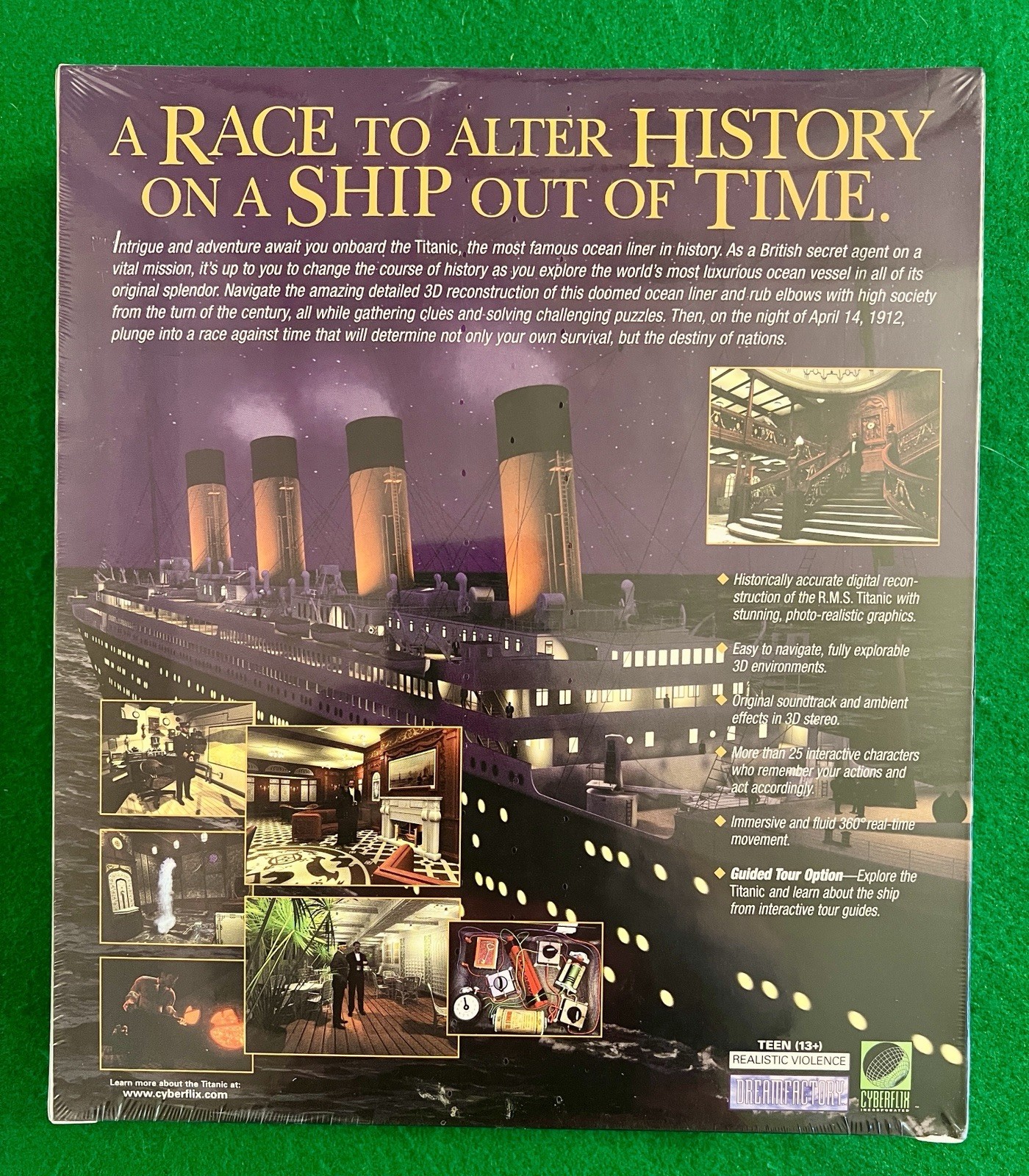 SEALED 1996 TITANIC Adventure Out of Time Microsoft Windows CD-ROM Computer Game