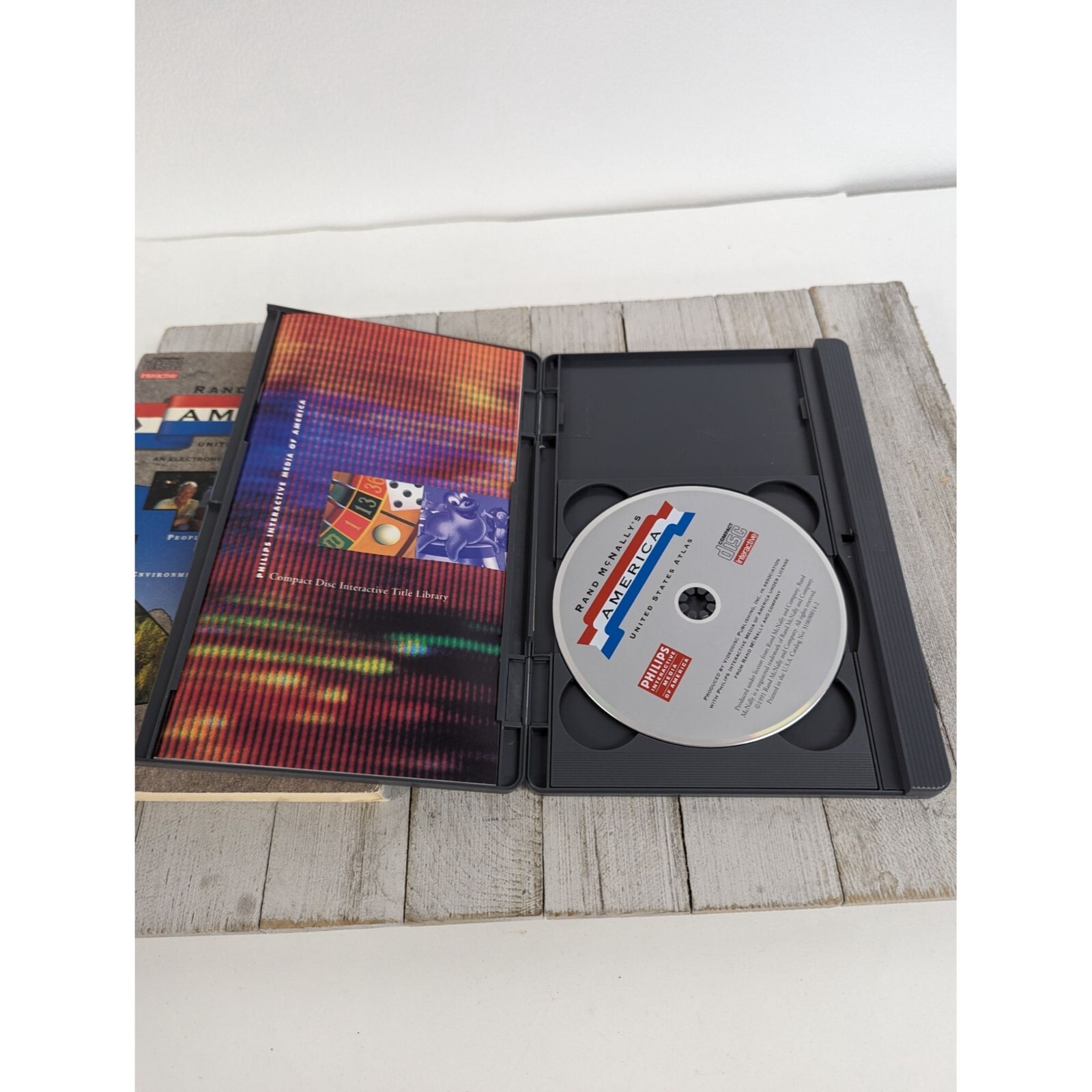 Rand McNallys America United States Atlas Interactive Compact Disc Phillips CD-i