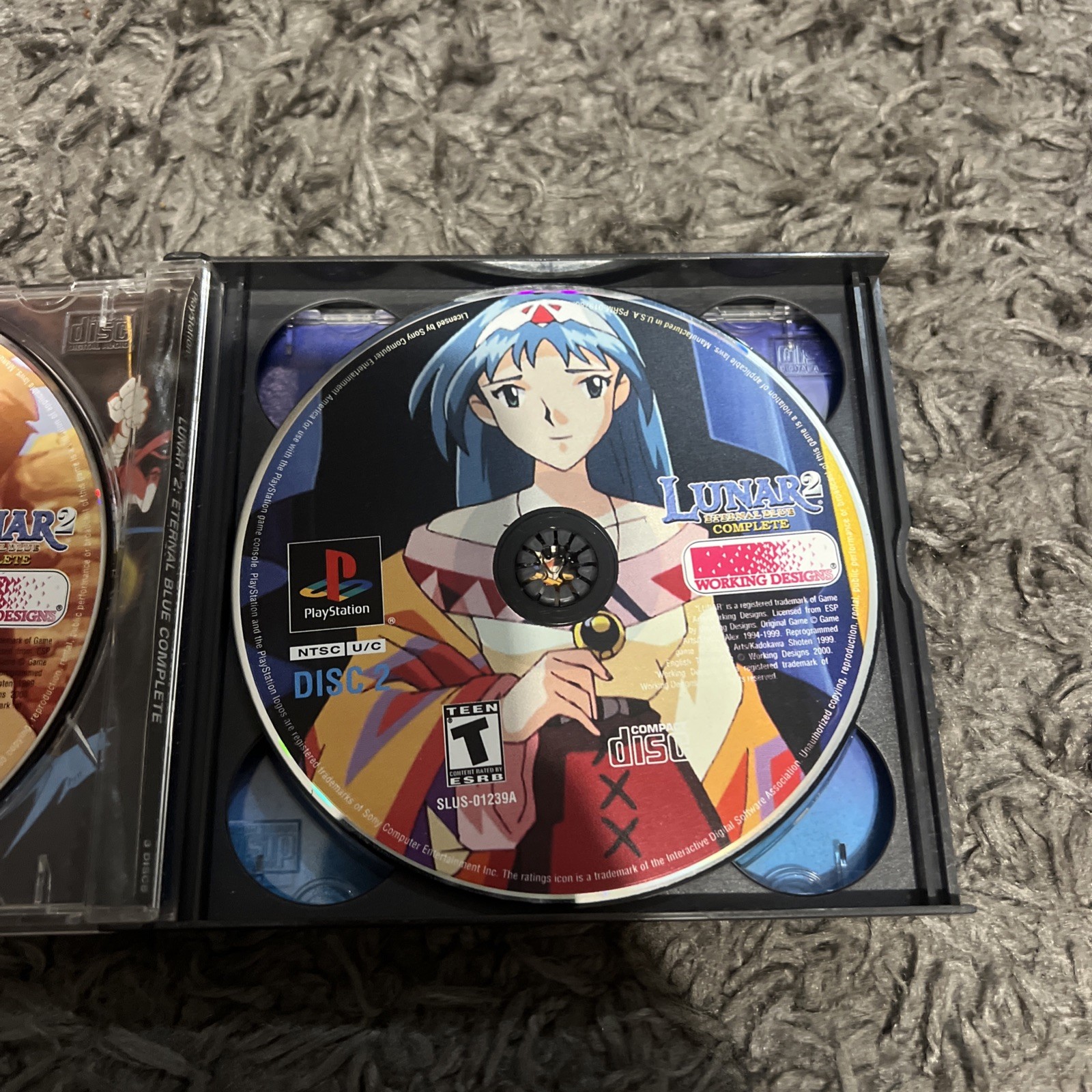Lunar 2: Eternal Blue Complete 4 Disc Sony PlayStation 1 RPG Ps1
