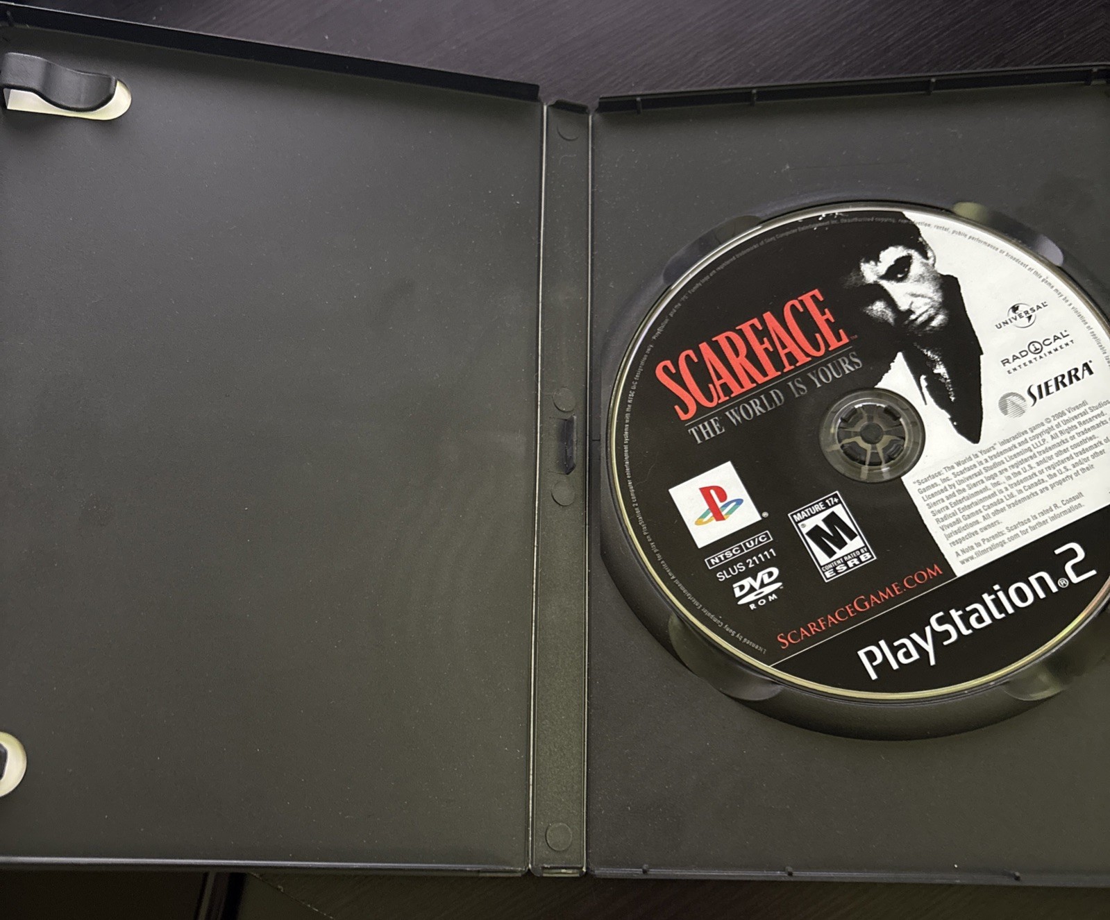 Scarface: The World Is Yours (PlayStation 2, PS2) Black Label – Case & Disc Only