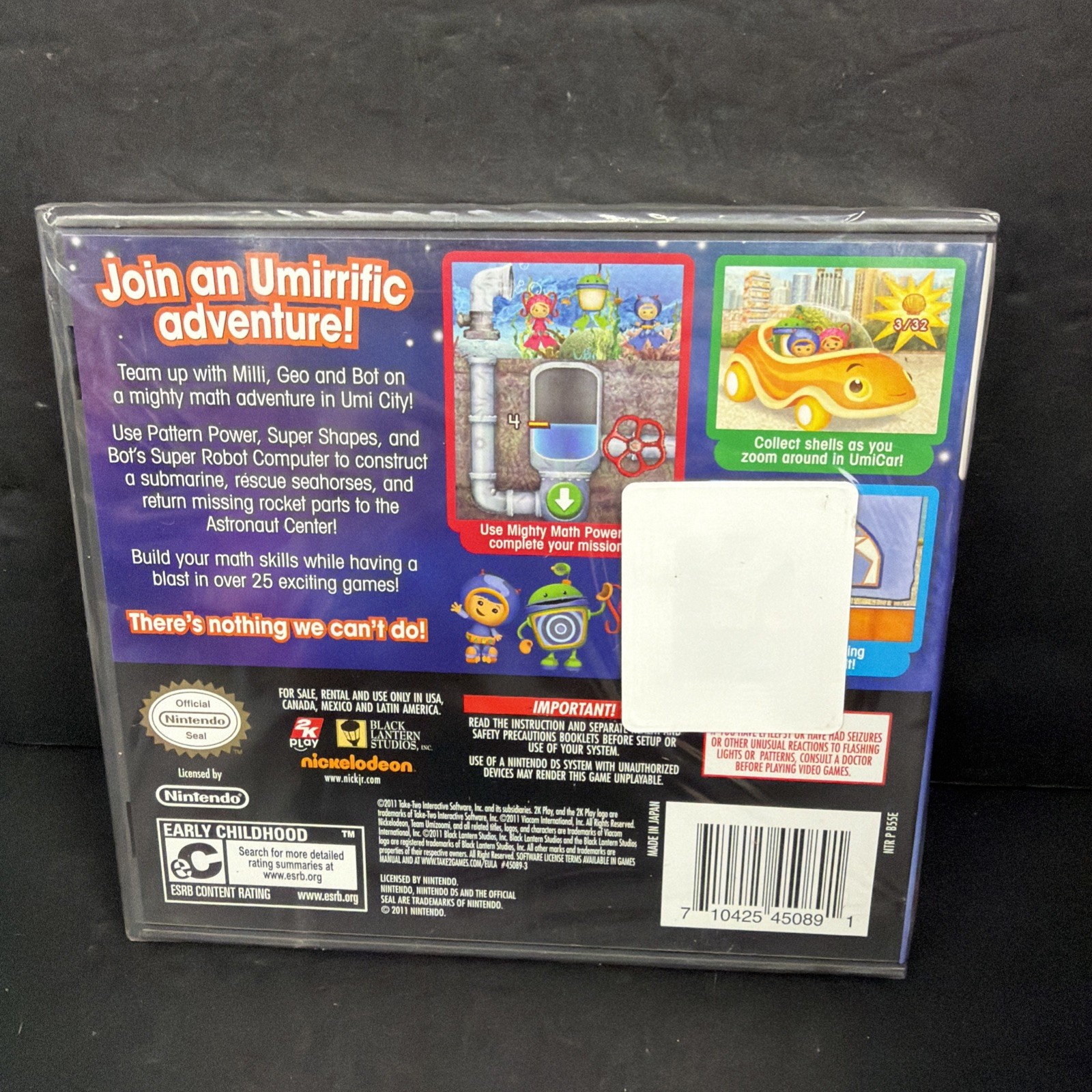 Nickelodeon Team Umizoomi (Nintendo DS, 2011) – BRAND NEW AND SEALED VIDEO GAME!