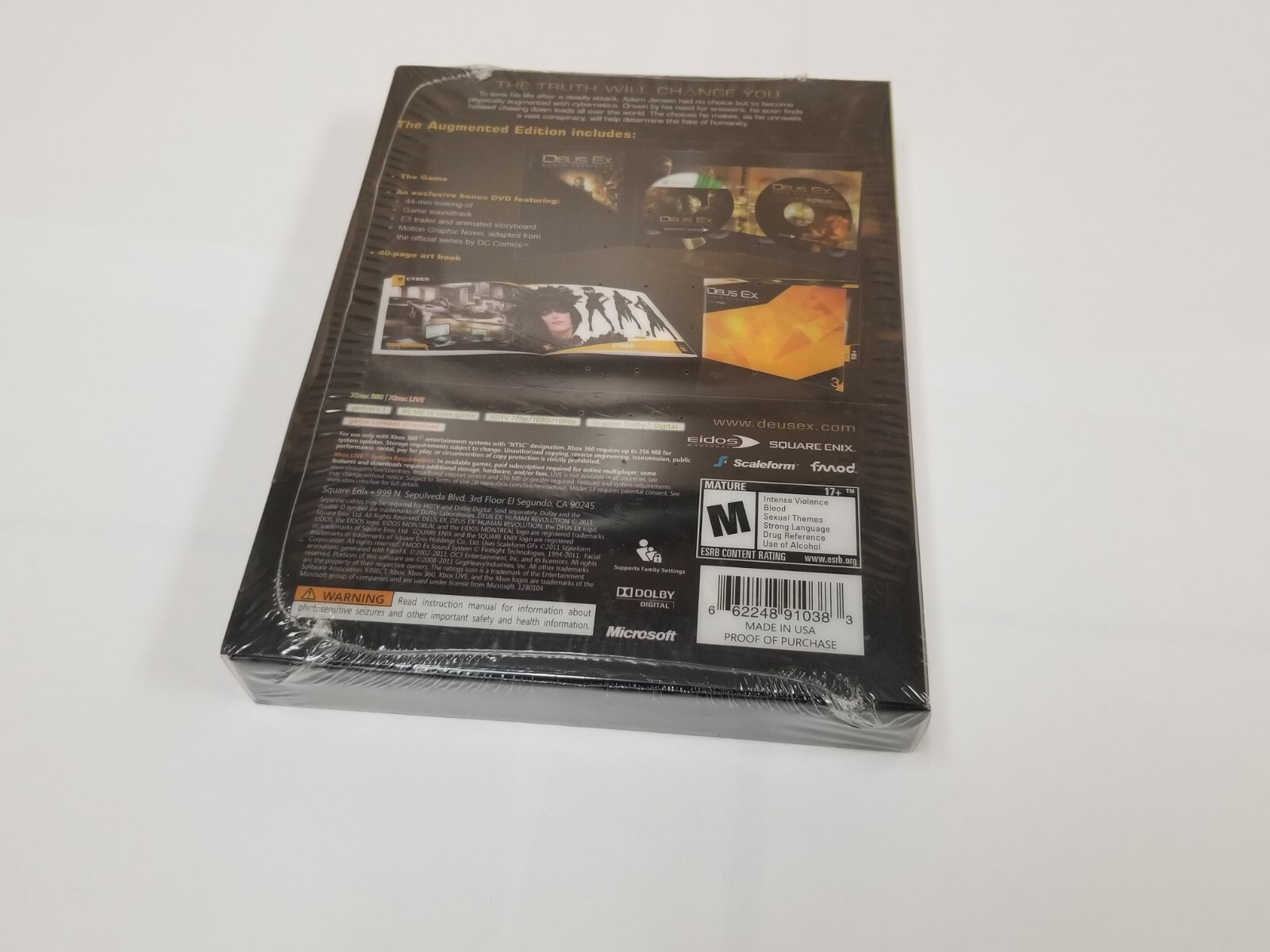 Deus Ex: Human Revolution Augmented Edition (Xbox 360, 2011) new