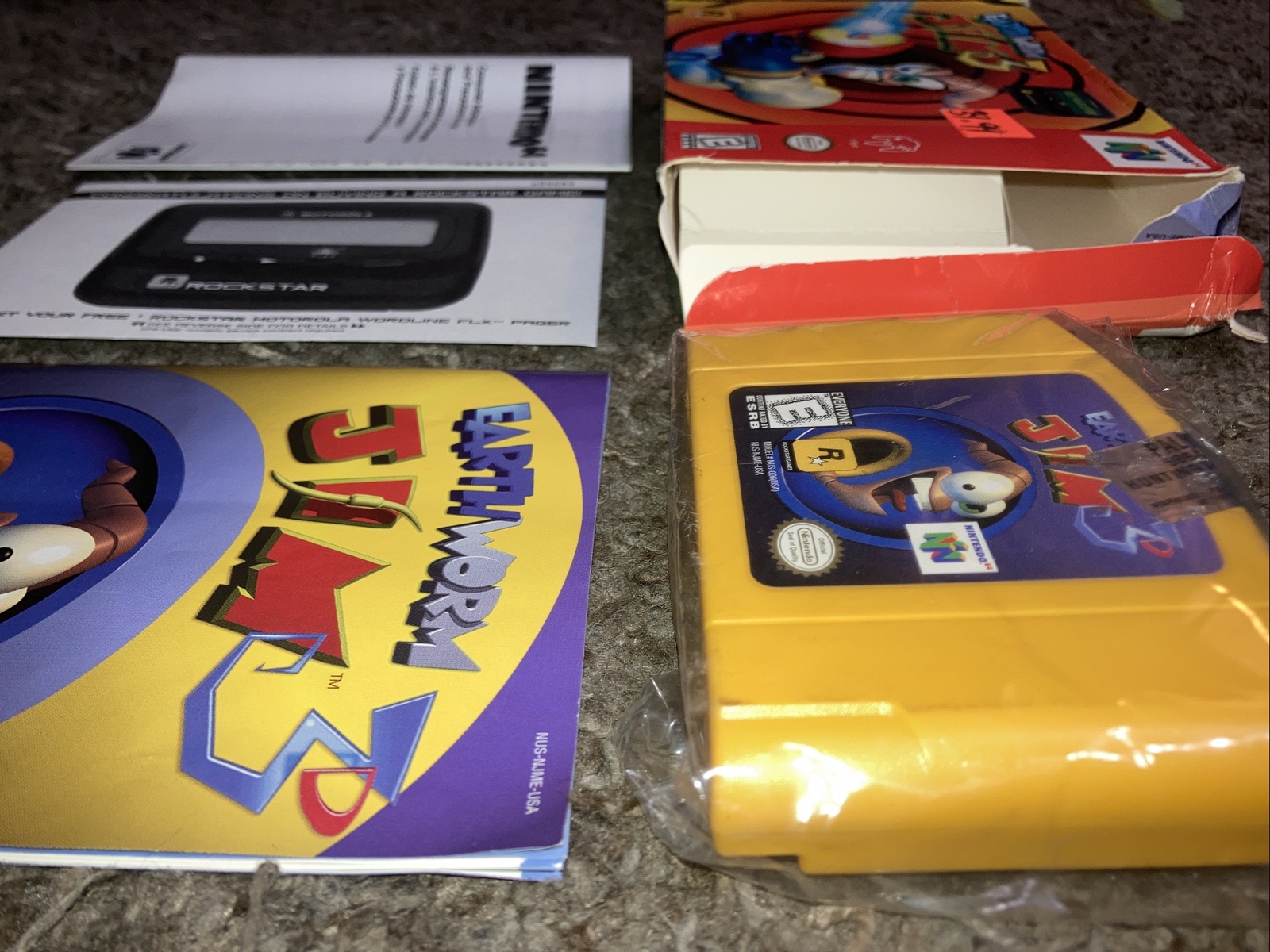 Earthworm Jim 3D Nintendo 64 N64 CIB Complete W Manual Authentic Game cartridge