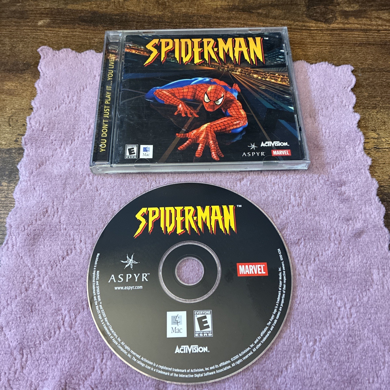 Spider-Man CD-ROM Game Activision for Mac OS 8.6 OSX Comes with Manual