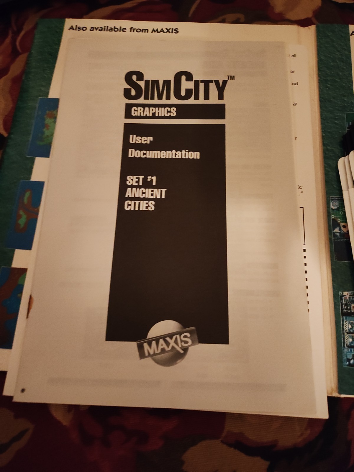 SimCity Graphics Set 1 Macintosh CIB – Ancient Asia, Medieval, Wild West – Maxis