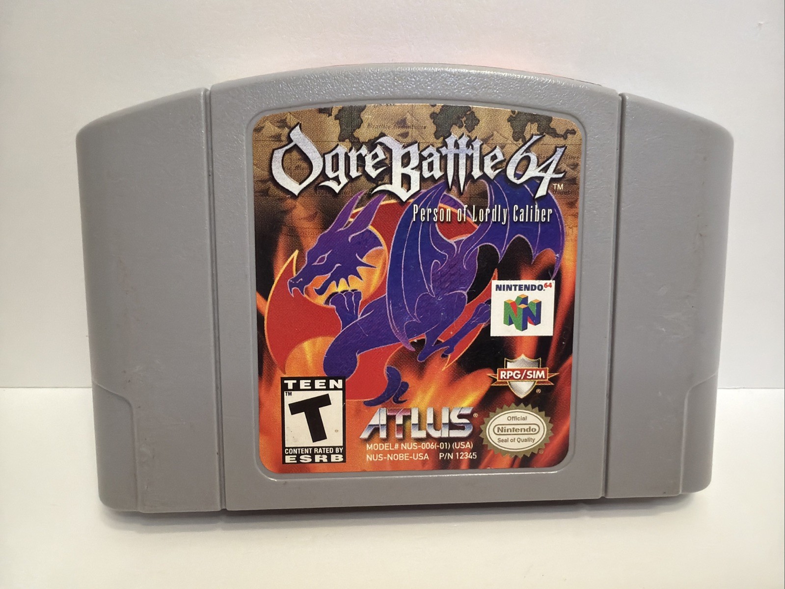 Ogre Battle 64 Person of Lordly Caliber Nintendo 64 N64 Cart Only Authentic