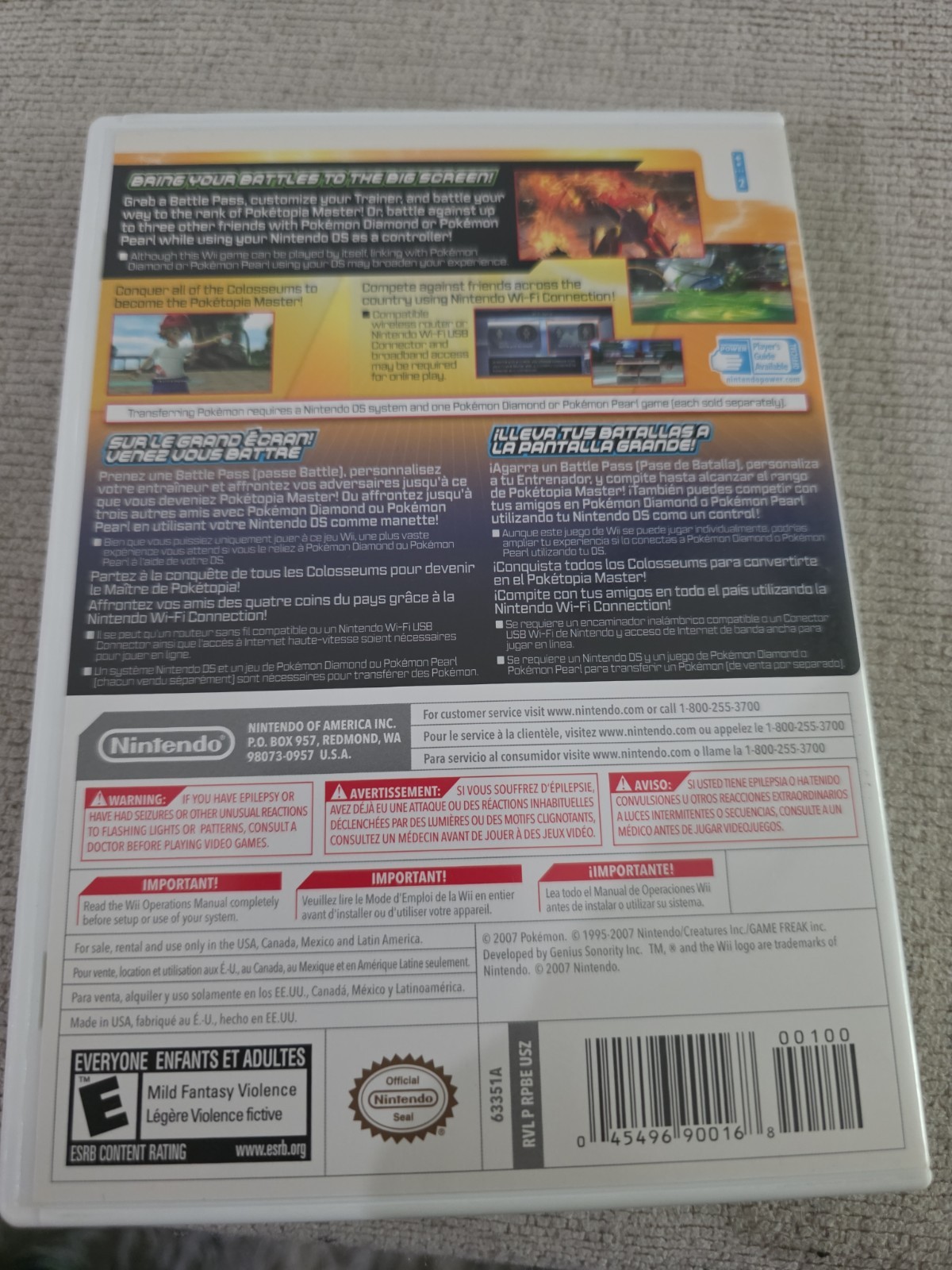 Pokemon Battle Revolution Nintendo Wii Complete CIB W/Inserts Tested Working