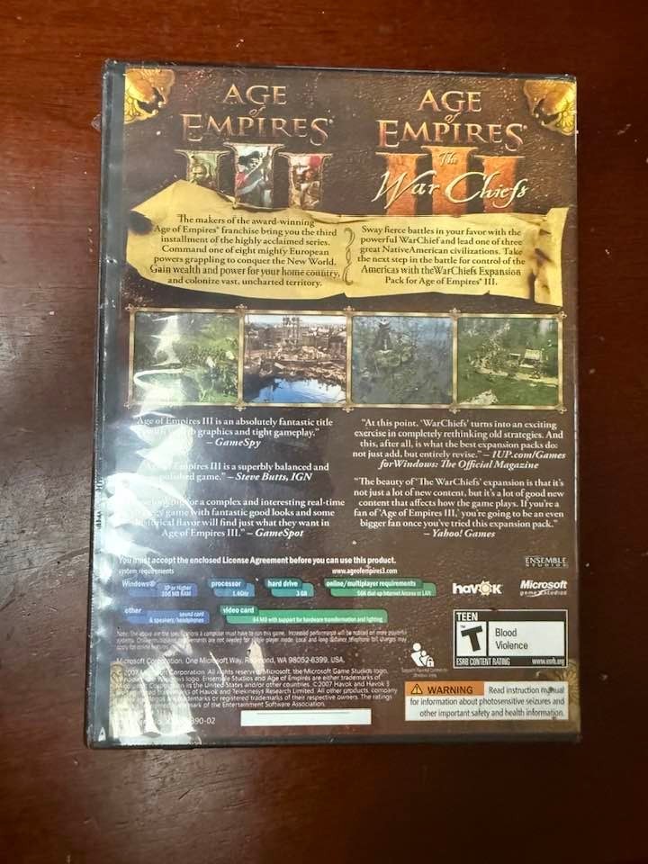 AGE OF EMPIRES III: GOLD EDITION – NEW and FACTORY` SEALED-