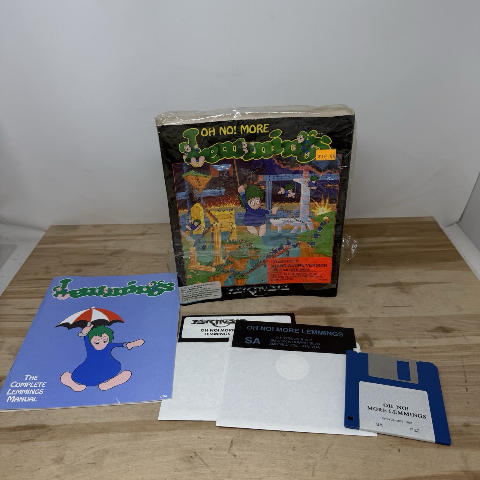 Oh No! More Lemmings 1991 Big Box 3.5″ & 5.25″ Disks ADD ON VERSION
