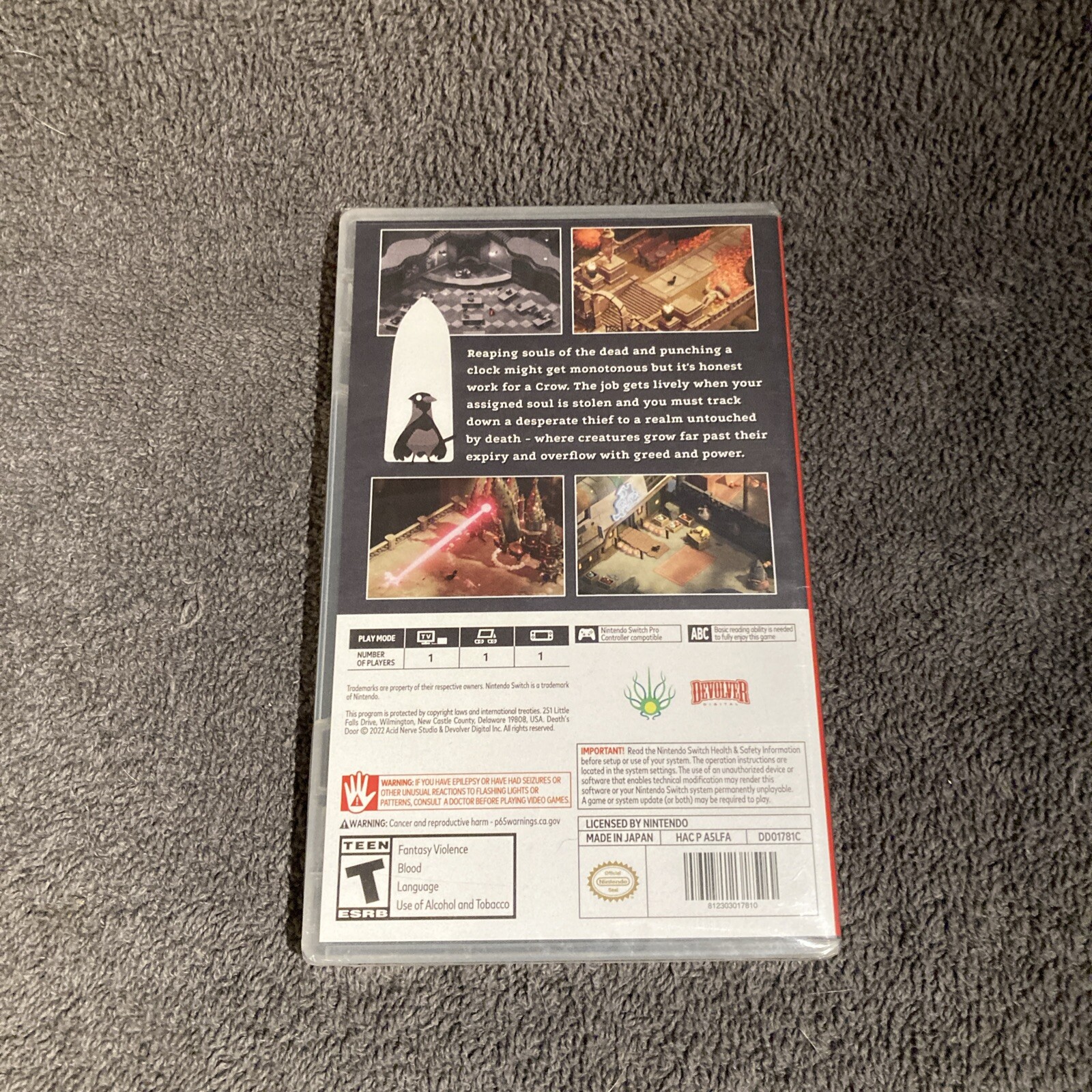 Death’s Door Nintendo Switch Devolver Games Brand New Sealed