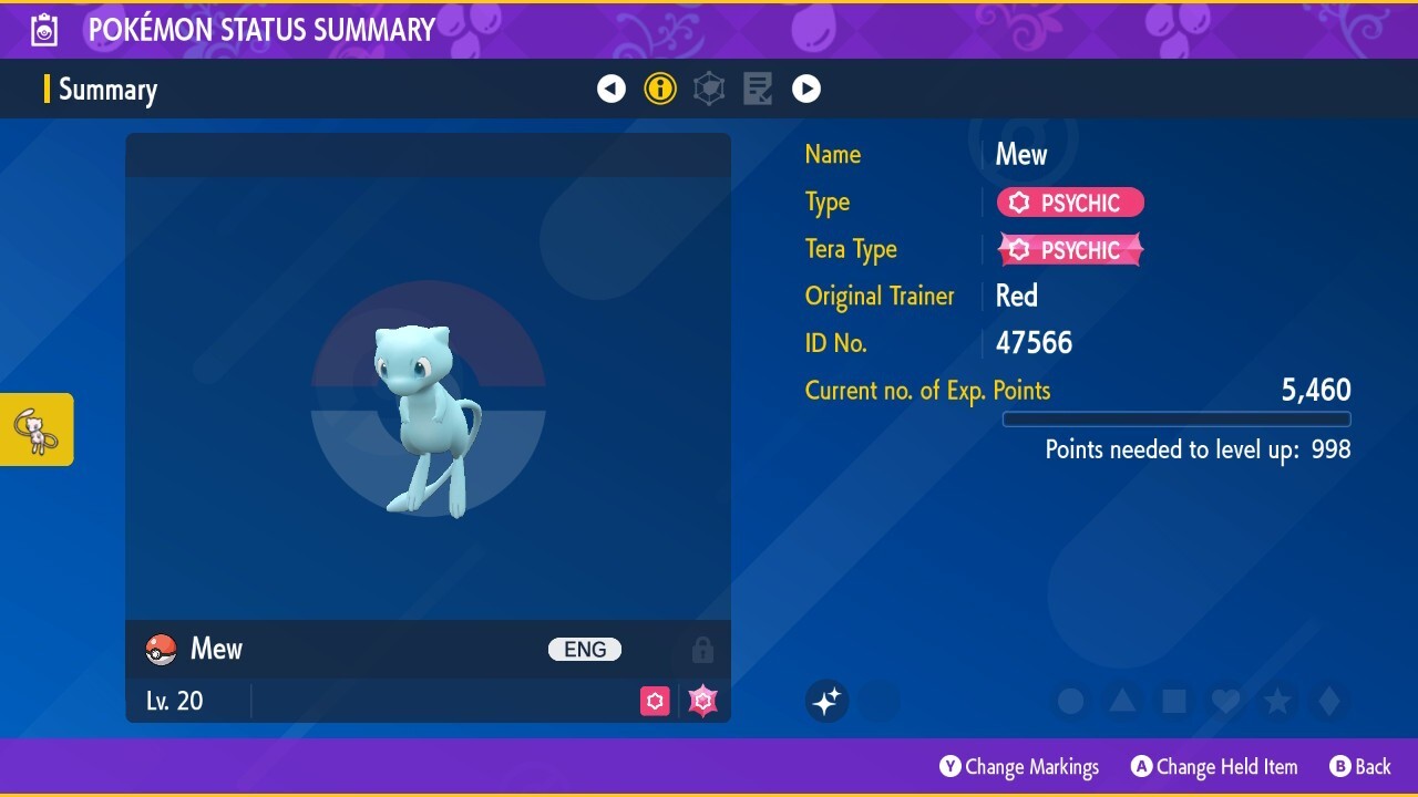 🌟6 IVs Shiny Mew | Pokemon Scarlet & Violet 🌟