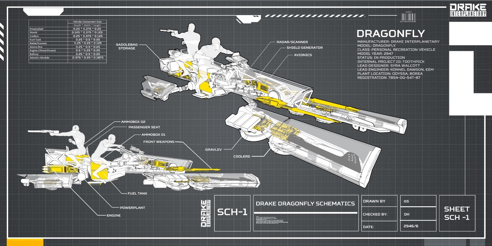 Star Citizen Caterpillar & Dragonfly Pack LTI Lifetime Insurance