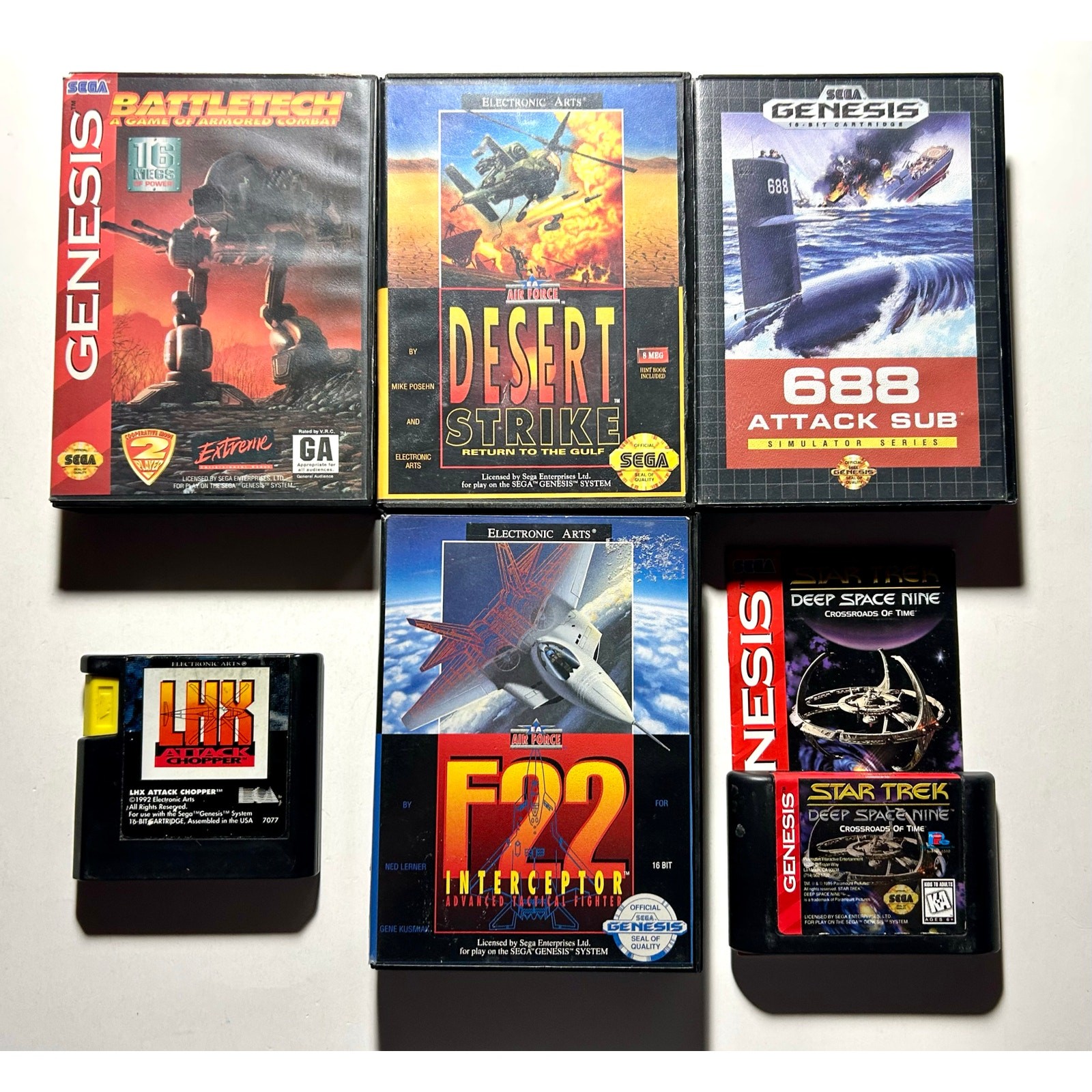 Sega Genesis Vehicular Combat bundle Video Game lot🔥Works! Authentic