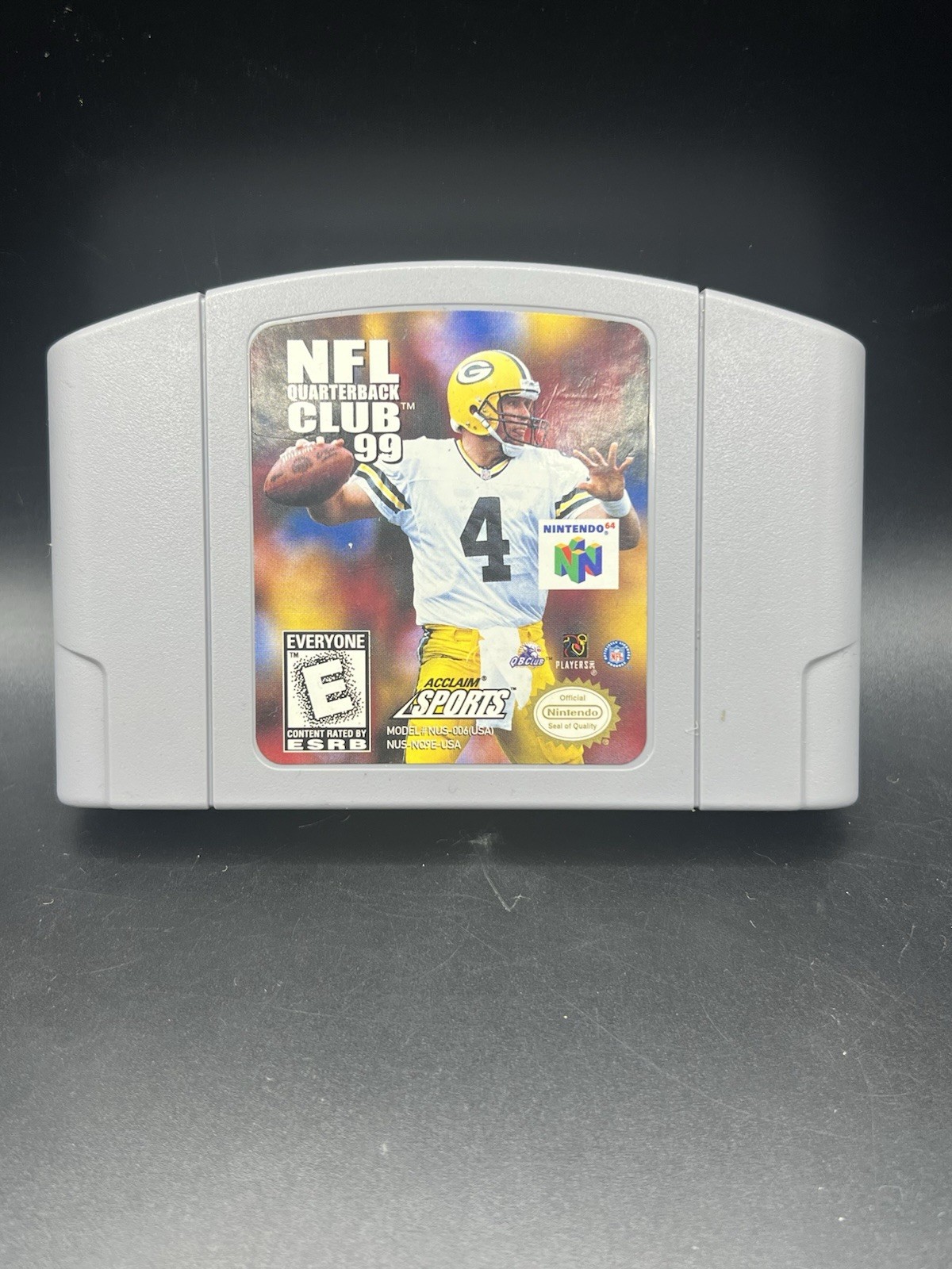 NFL Quarterback Club 99 (Nintendo 64, 1998) Tested Working – Brett Favre
