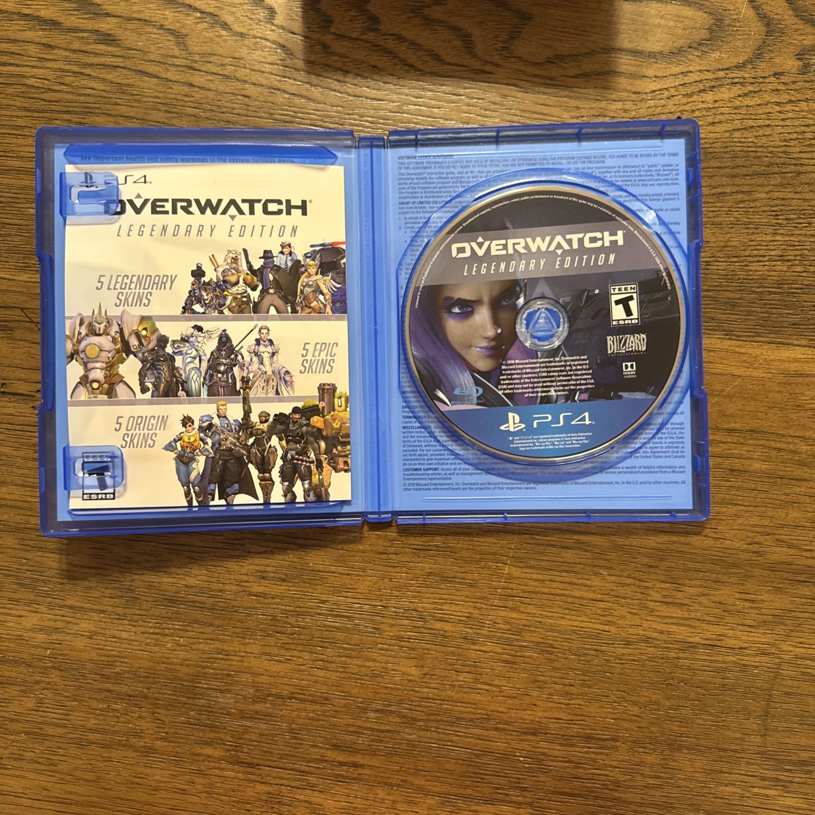 Overwatch Legendary Edition Bundle Carbon Fiber Genji Sony PS4 Very Good