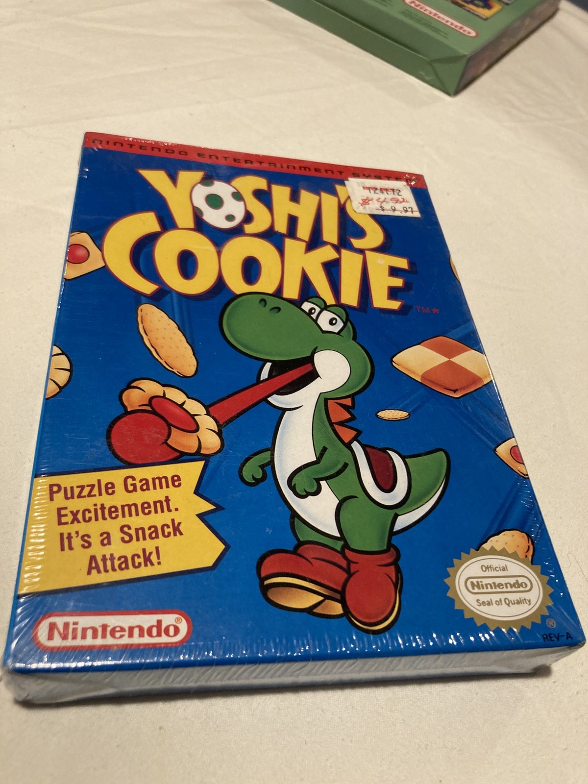 NIB Sealed Yoshi’s Cookie (Nintendo NES, 1993) CIB Complete in Original Box