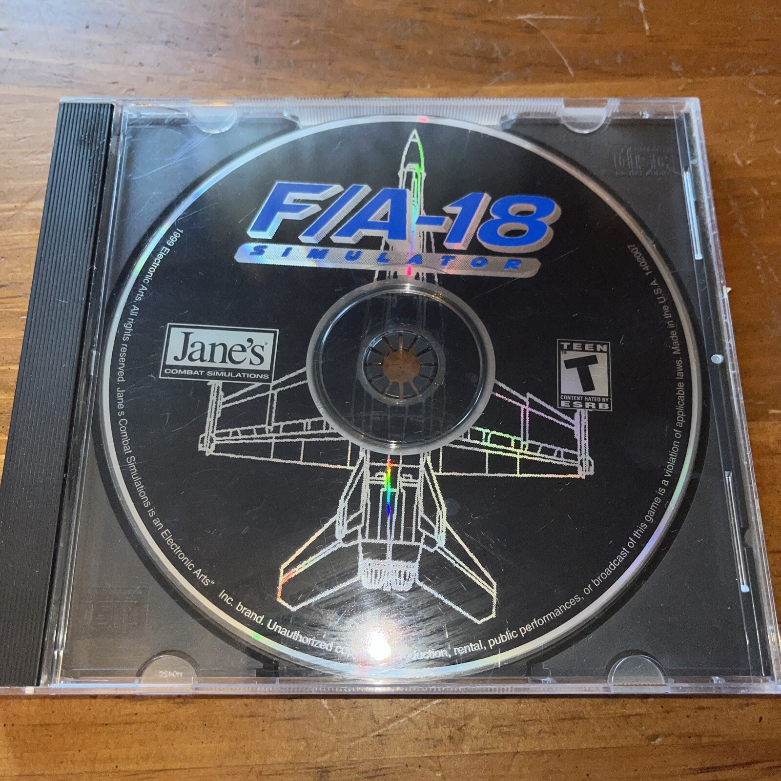 JANE’S F/A-18 SIMULATION FIGHTER JET FA18 F18 USAF US AIR FORCE EA PC GAME 1999!