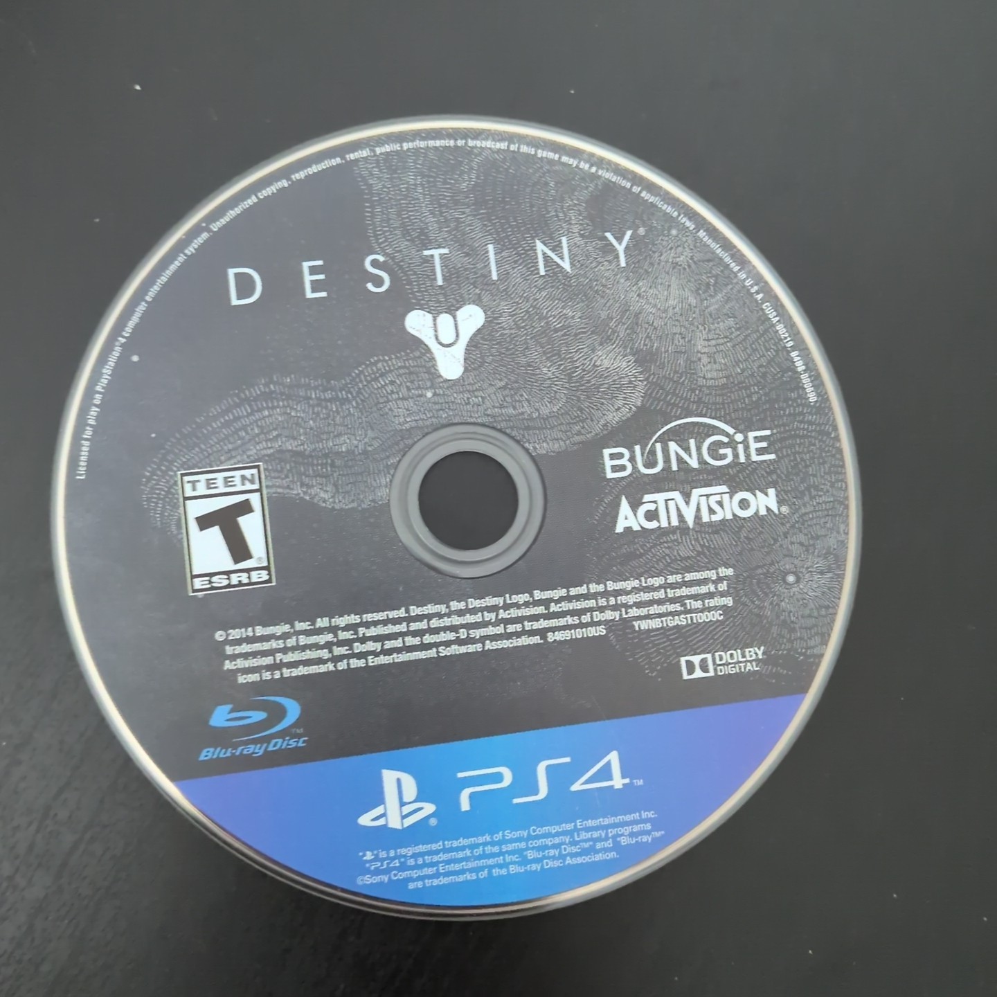 Destiny (Sony PlayStation 4) Disc Only PS4 Video Game Bungie Activision