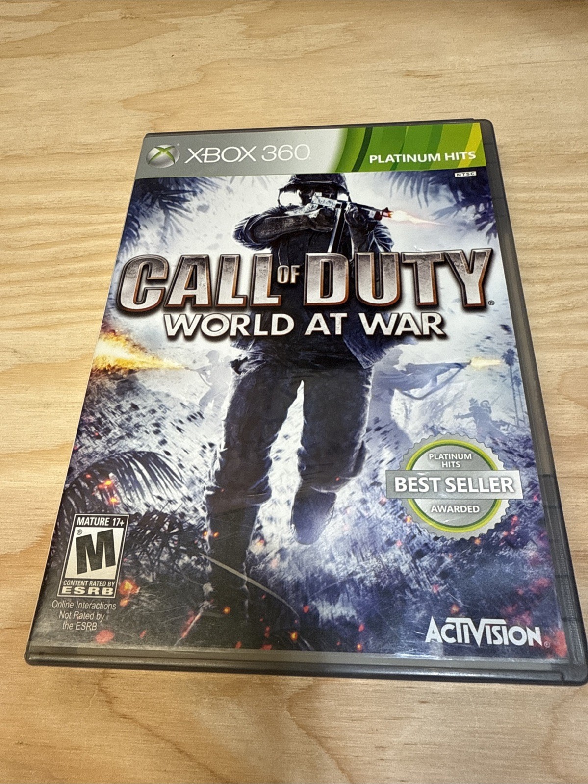 Call of Duty: World at War – Platinum Hits (Xbox 360, 2008) CIB Tested Fast Ship