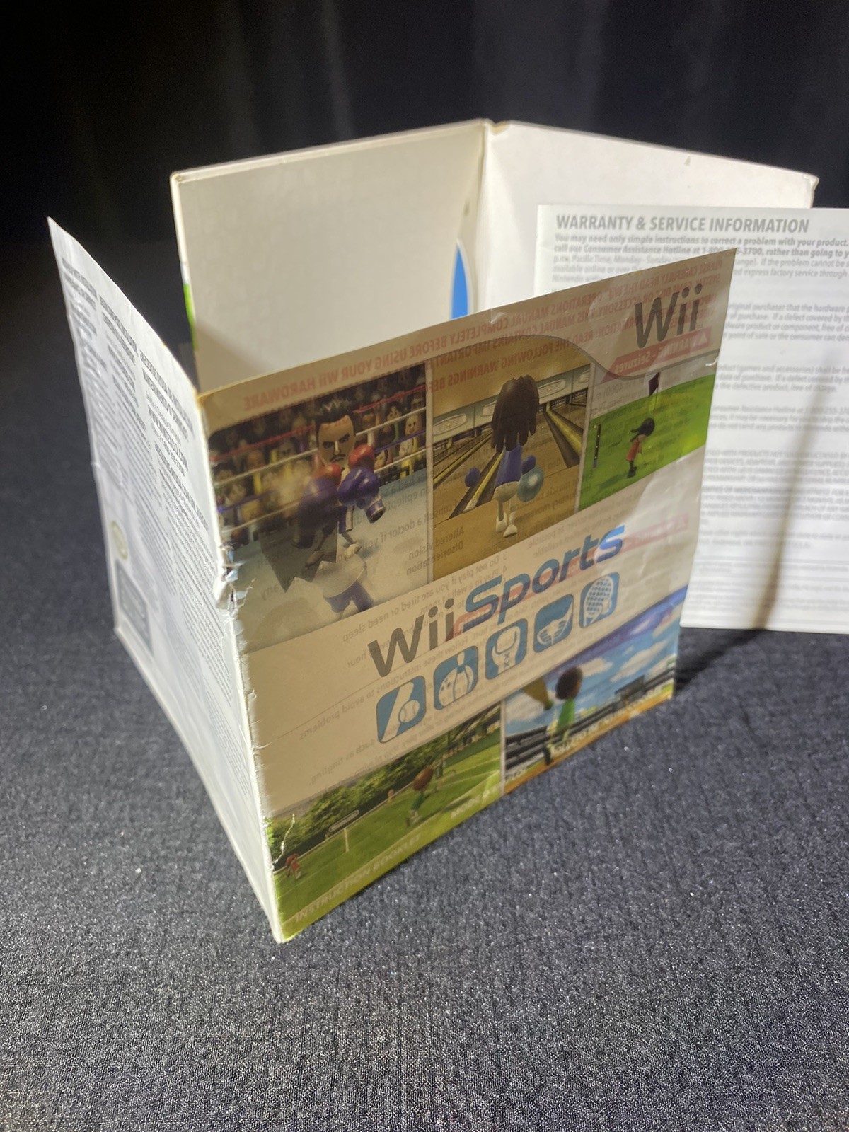 Wii Sports (Nintendo Wii, 2006) With Cardboard Sleeve Manual Tested Working