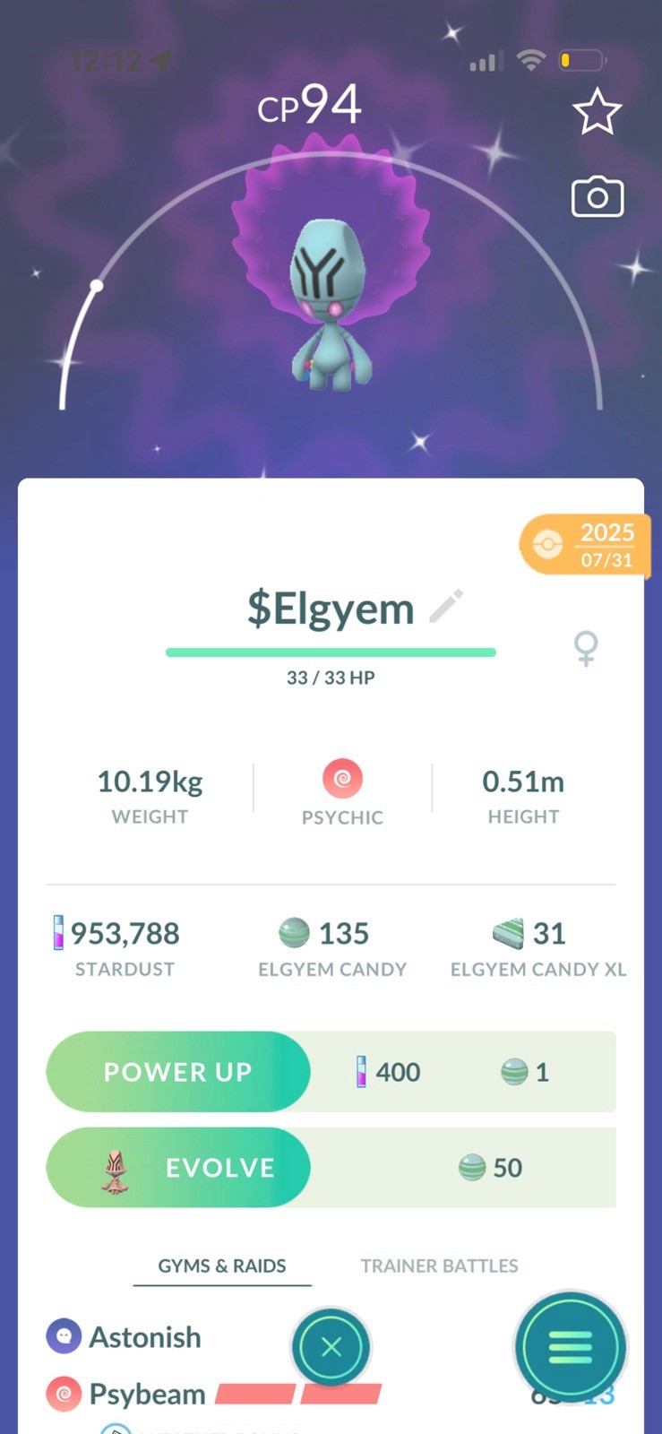 ✨Elgyem shiny TRADE✨ link trade Pokémon GO Action & Adventure Android iOS