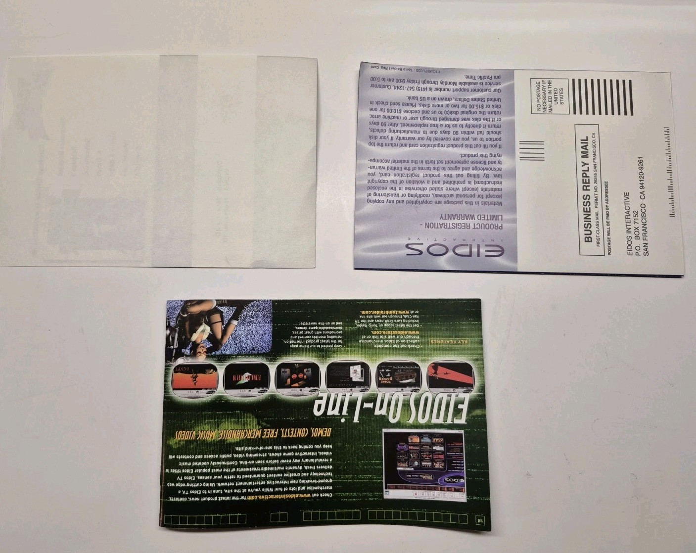 1996 Tomb Raider Trapezoid Box Big Box PC Game Vintage D0S 6.0 Win 95. 1st Ed.