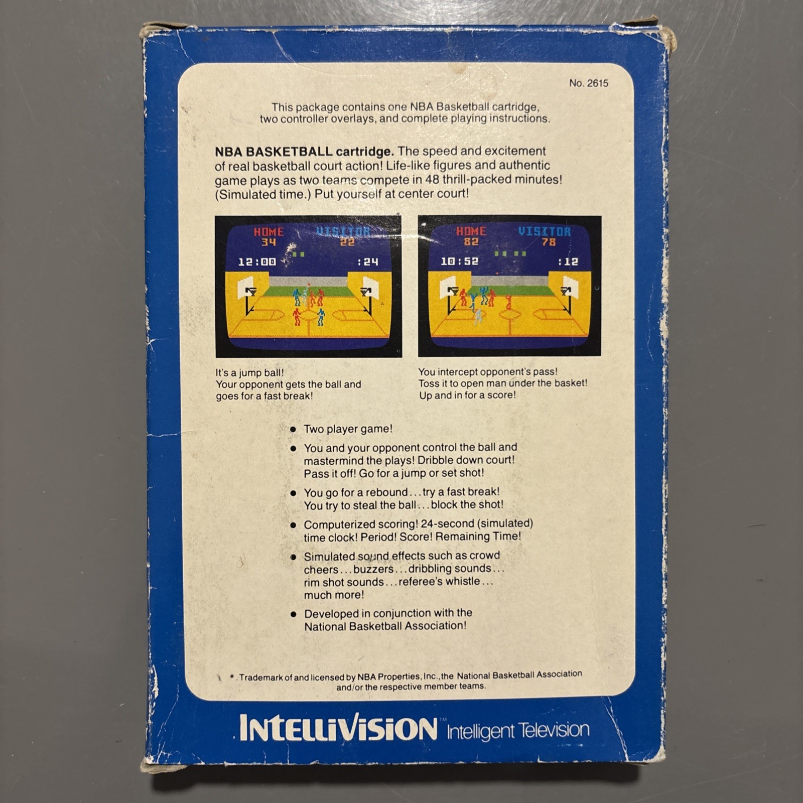 Vintage Mattel Intellivision Lot – NFL + NBA + Racing + Vegas Poker & Blackjack