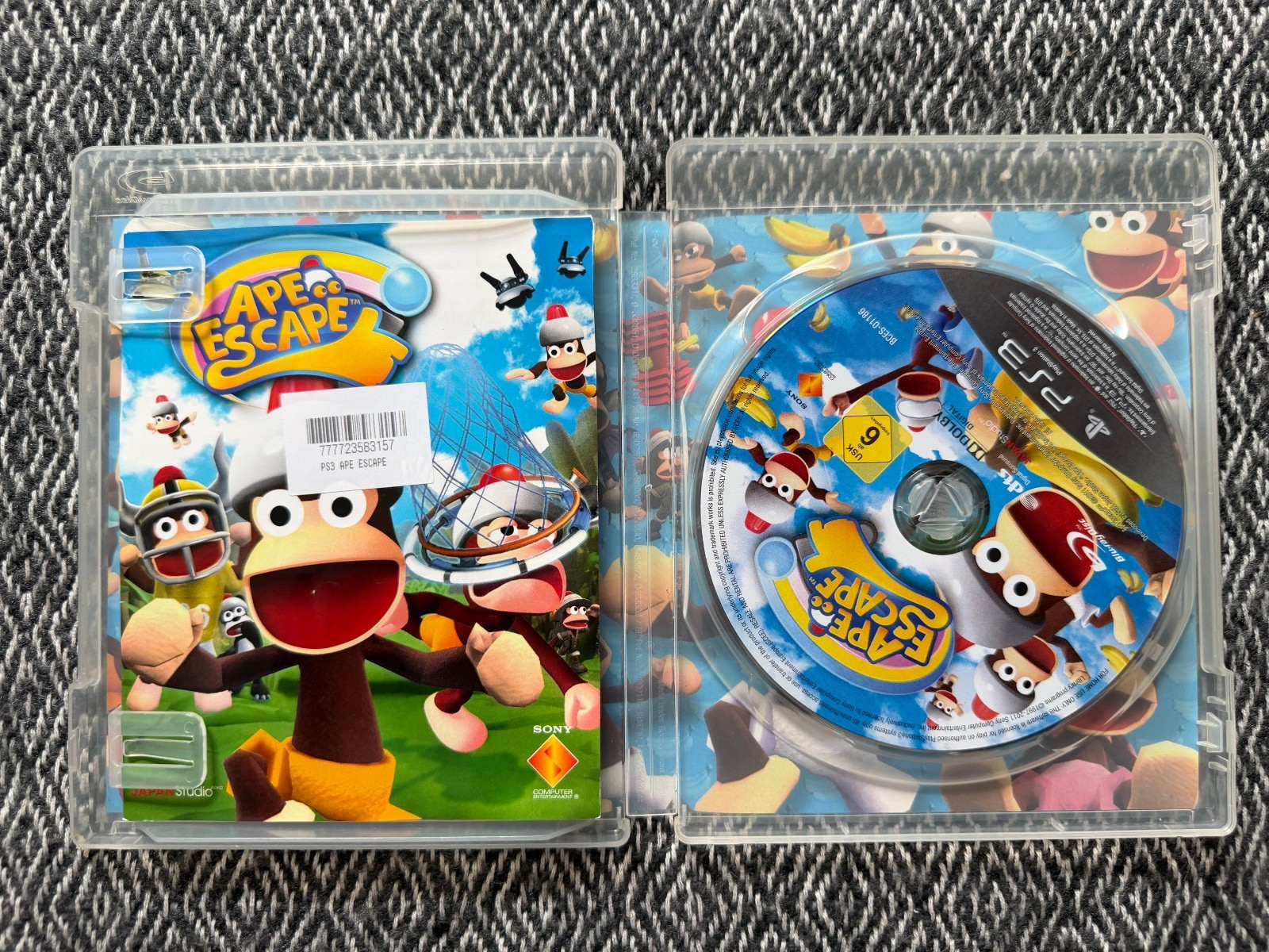 ps3 APE ESCAPE Game Move Required (Works In USA) REGION FREE PAL