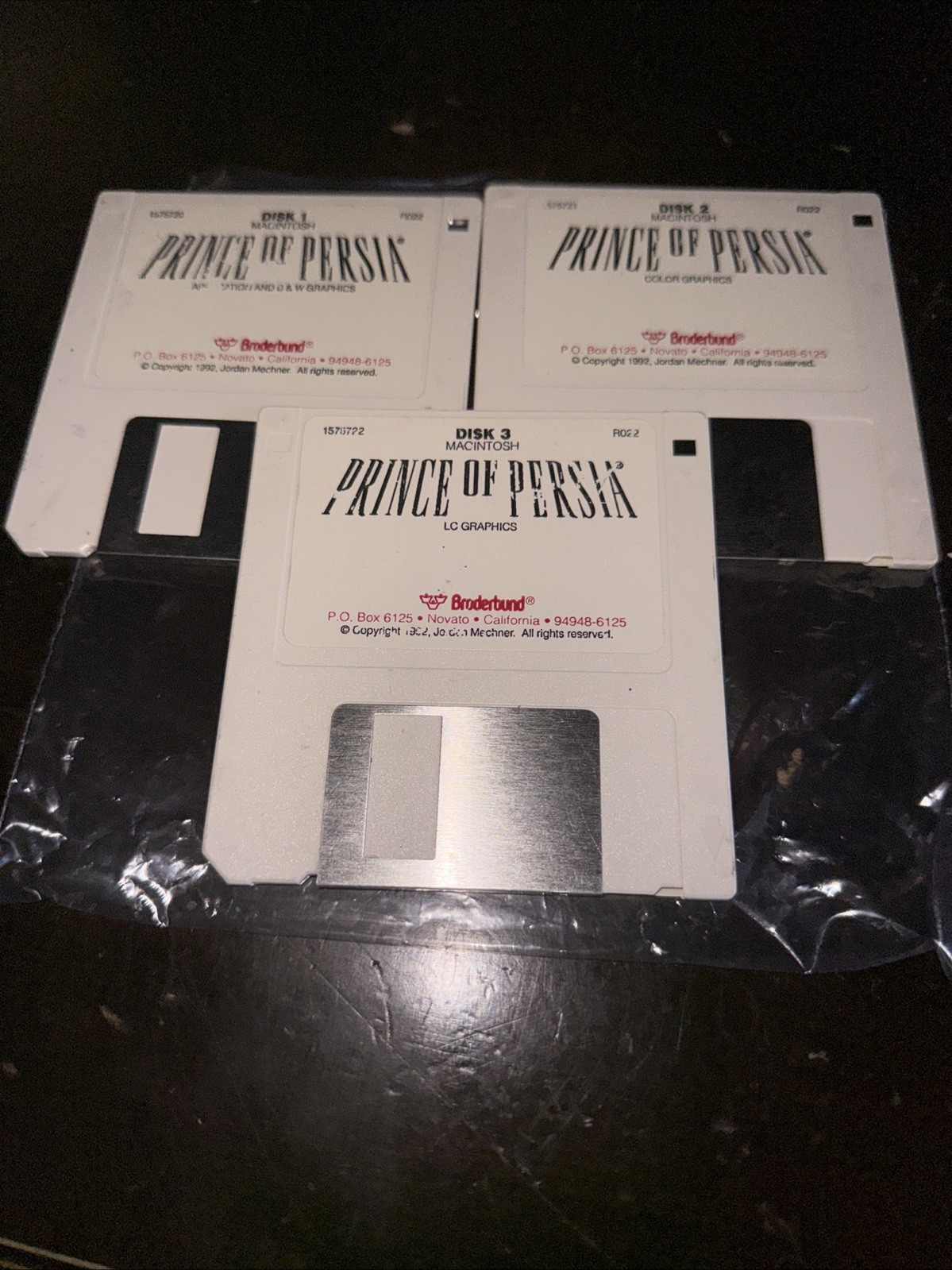 Prince Of Persia by Brøderbund For Macintosh – 3-Disc Set (92)