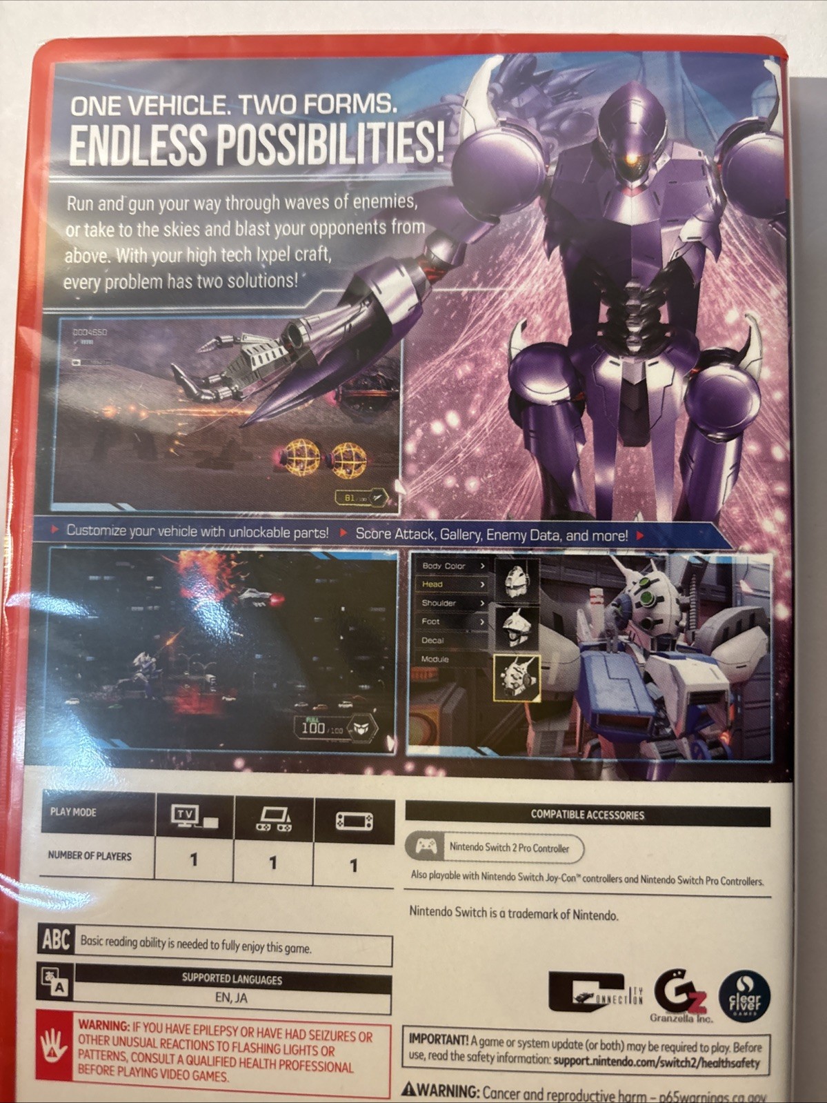U.S ESRB FZ FORMATION Z NINTENDO SWITCH 2 LIMITED RUN GAMES IN HAND READY 2 SHIP