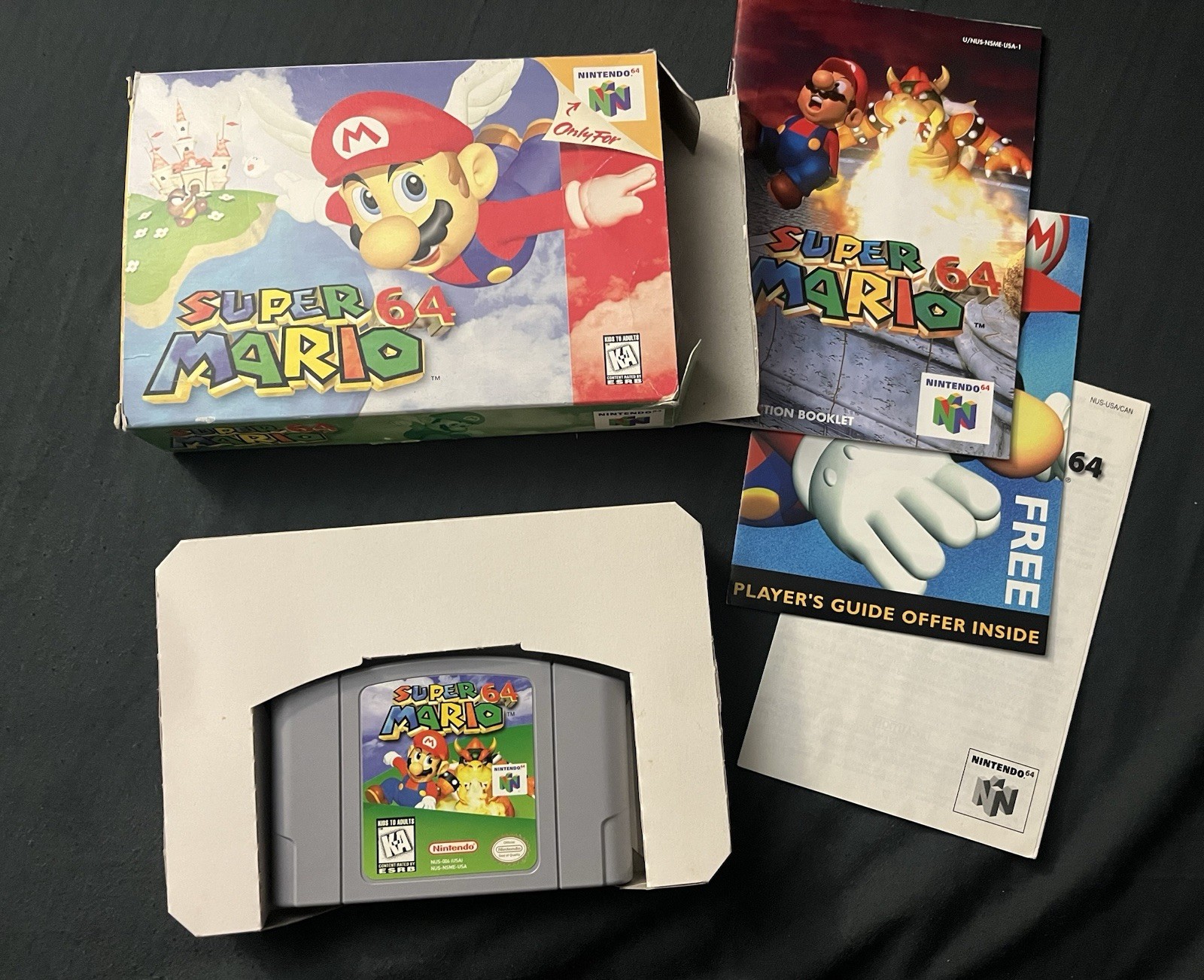 Super Mario 64 for N64 CIB Complete in Box Nintendo 64