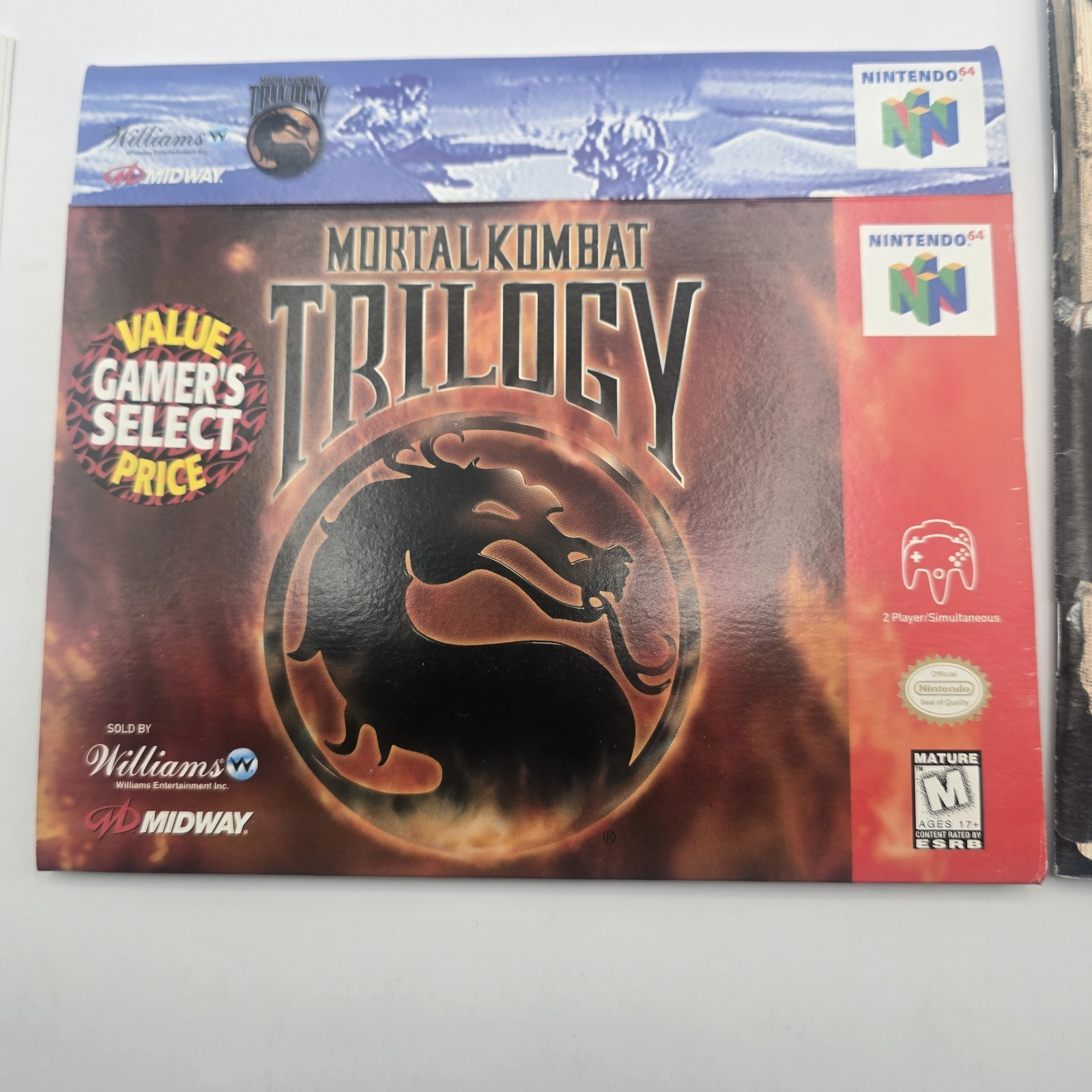 Mortal Kombat Trilogy (Nintendo 64 N64) CIB Box Game Manual