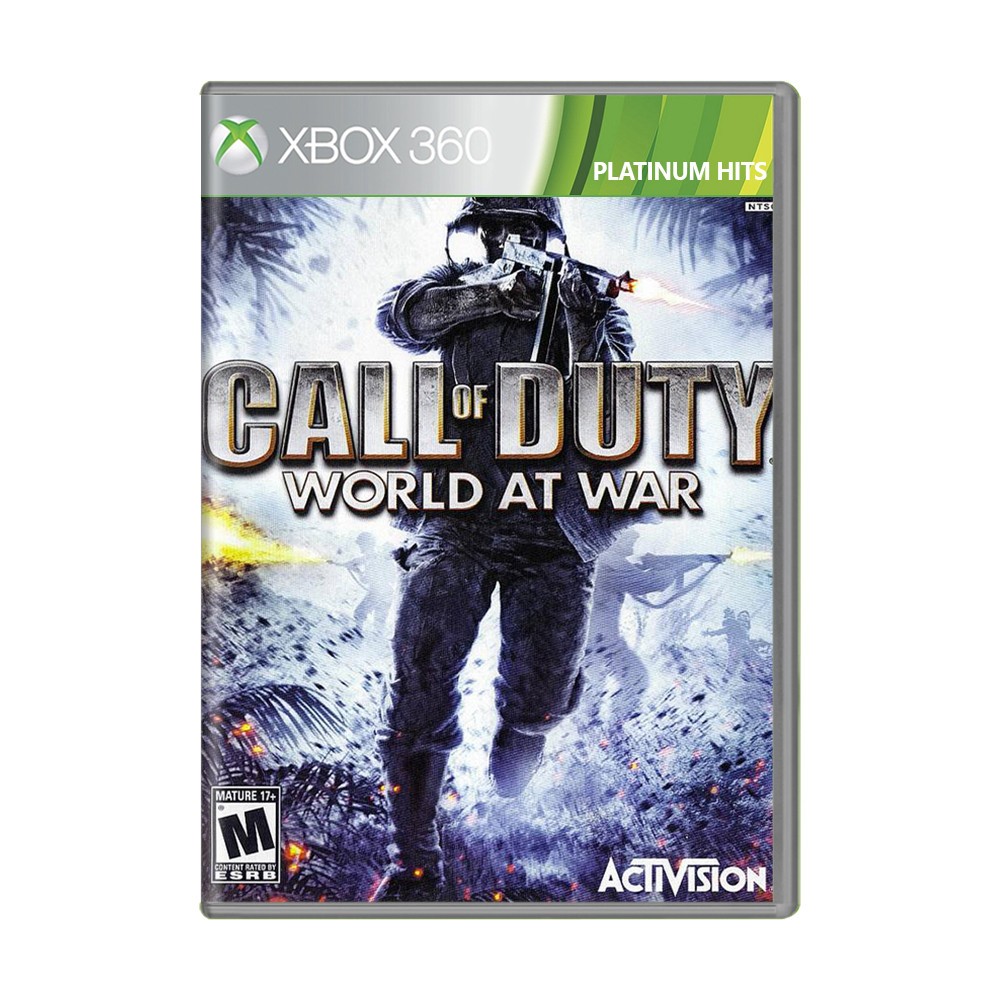 Call of Duty World at War Platinum Hits Xbox 360 CIB Complete Tested Zombies