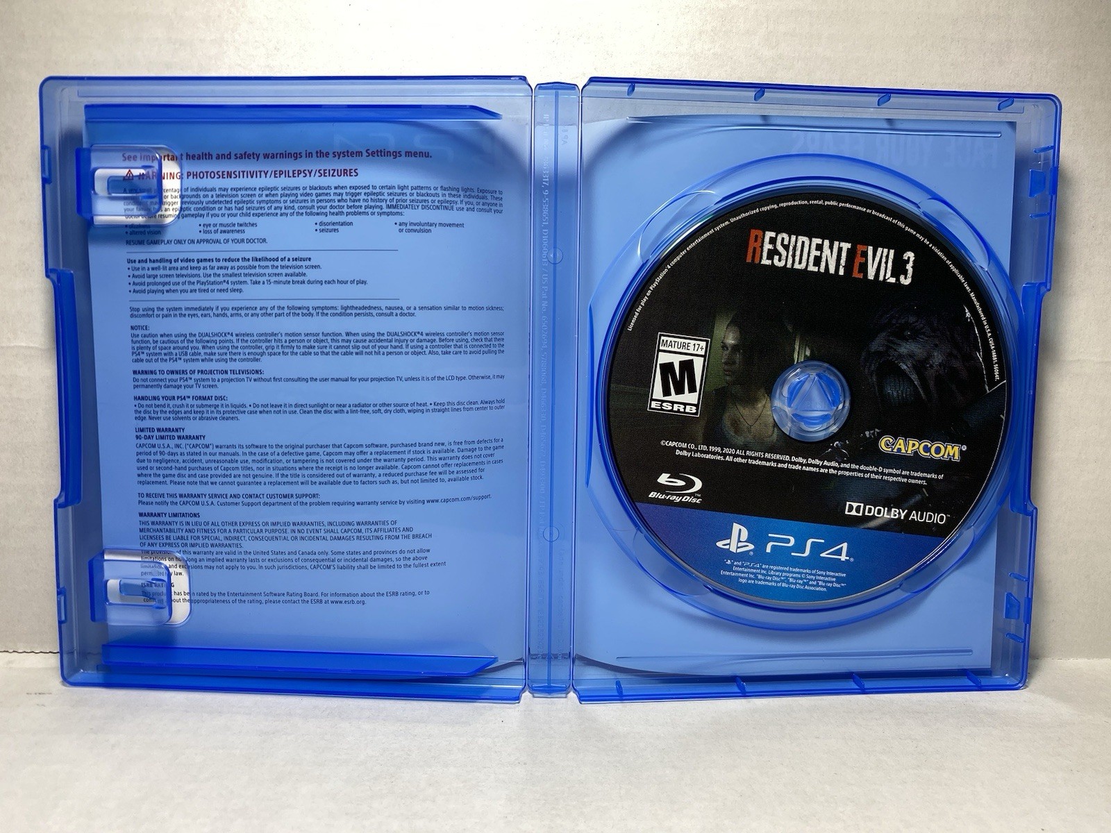 Resident Evil 3 PS4 PlayStation 4 Complete – 1 Year Warranty EX Cond