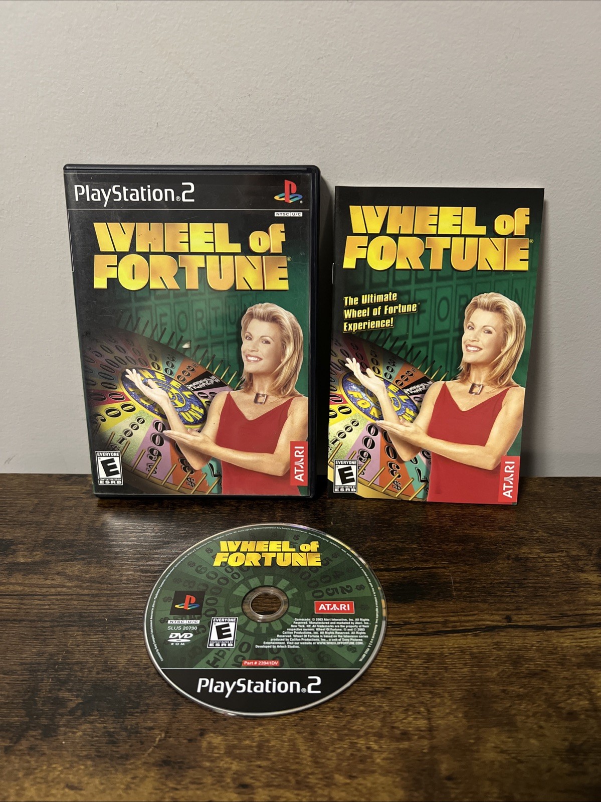 Wheel of Fortune (Sony PlayStation 2, 2003) PS2 Black Label. Very Good! Tested