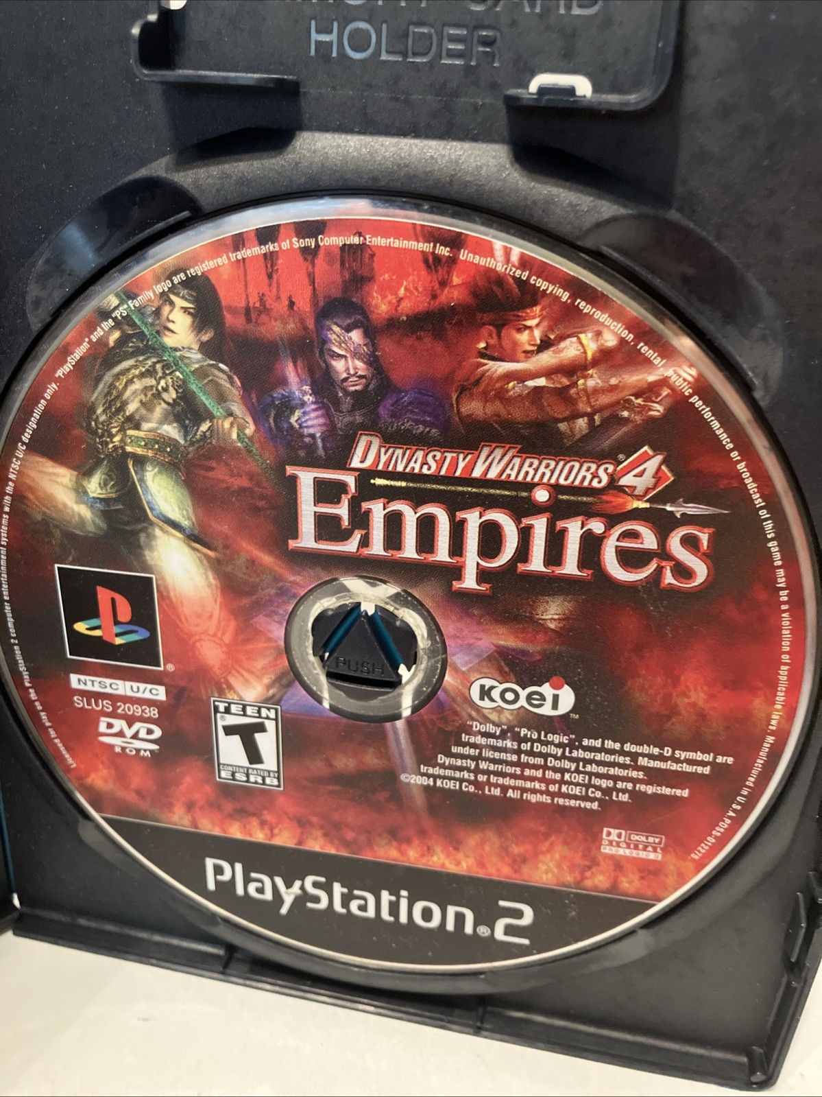 Dynasty Warriors 4: Empires (PS2, 2004) Disc Only Damaged Scratched Tested