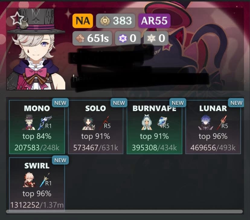 Genshin Impact miHoYo Account AR55 NA PC PS4 PS5 iOS Android T-Teen RPG