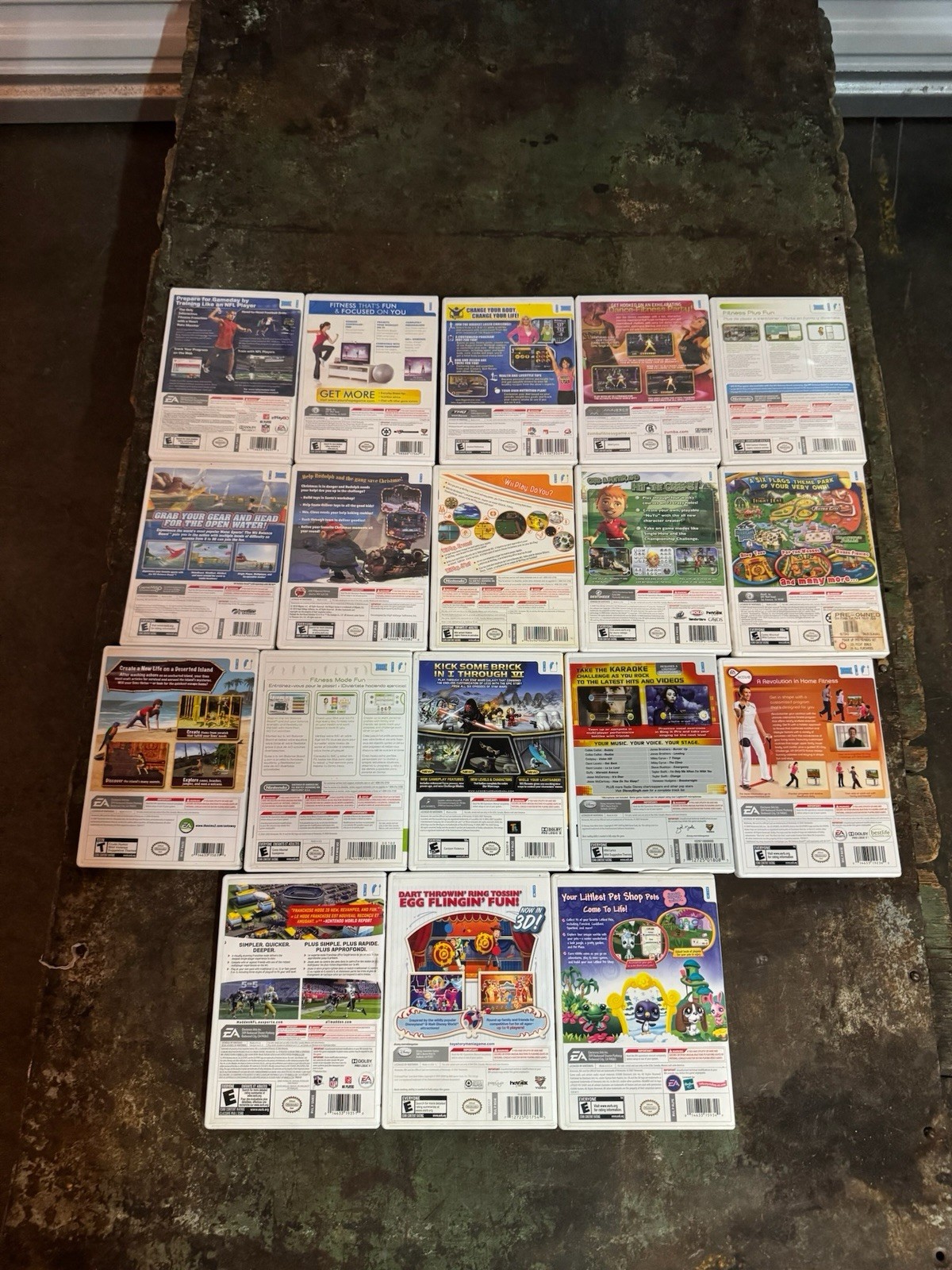 Lot of 18 Assorted Nintendo Wii Video Games Various Titles Tested