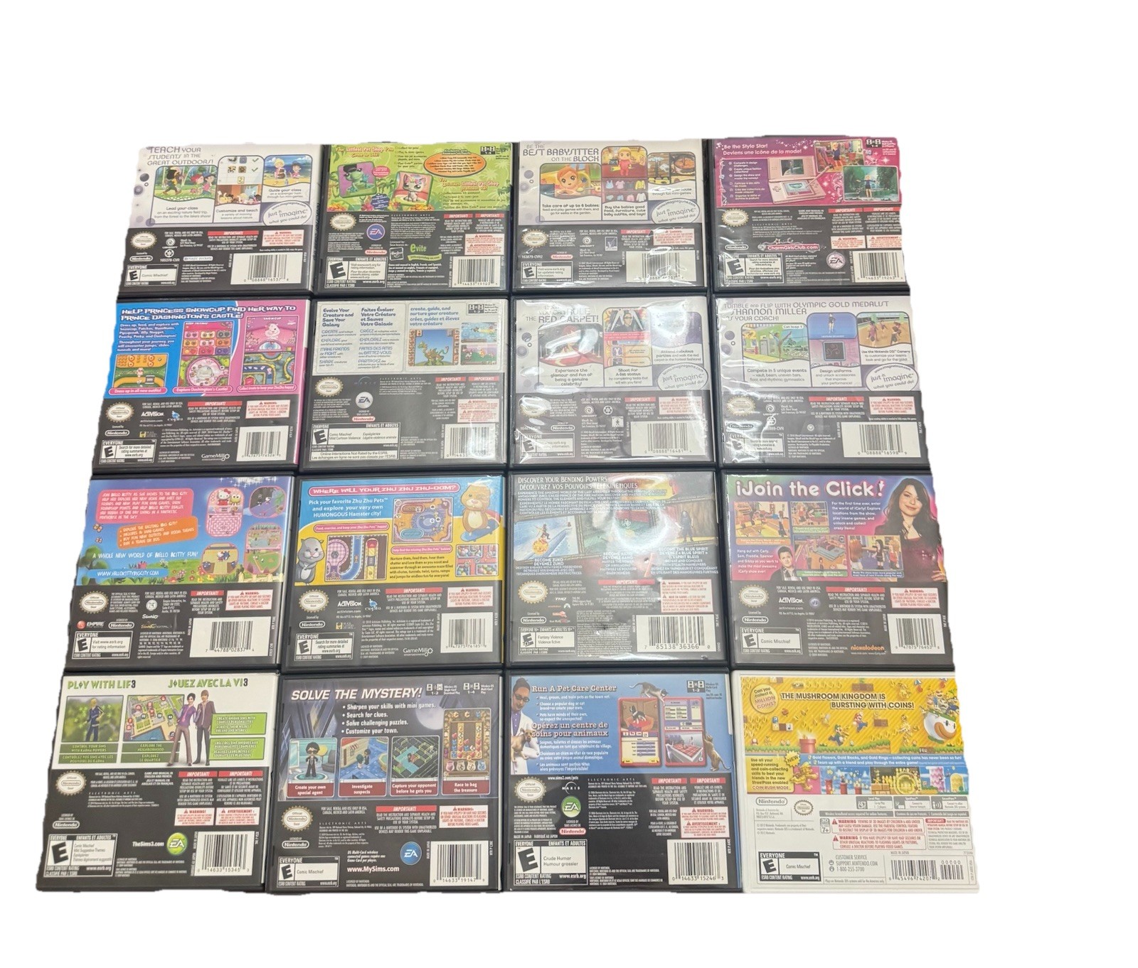 Nintendo DS 16 Game Lot All CIB And Tested + 1 Bonus DS Game