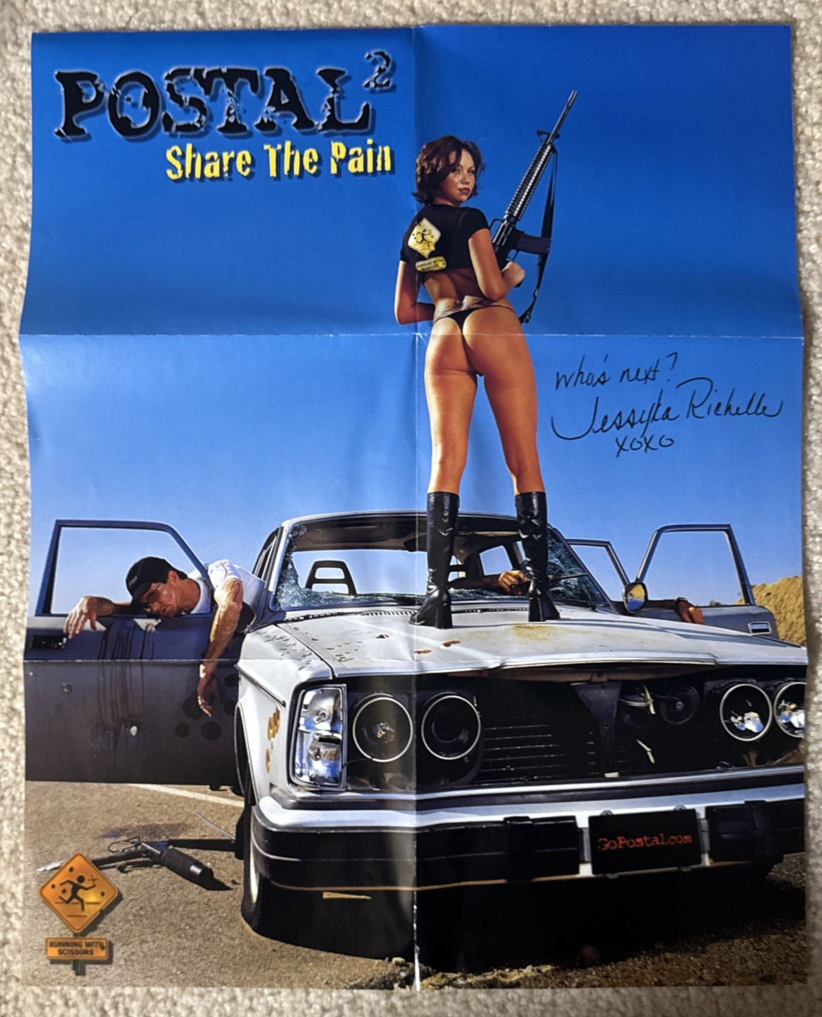 Postal 2 Share the Pain Multiplayer Edition Poster 2 Disc’s 2 Instruction Books