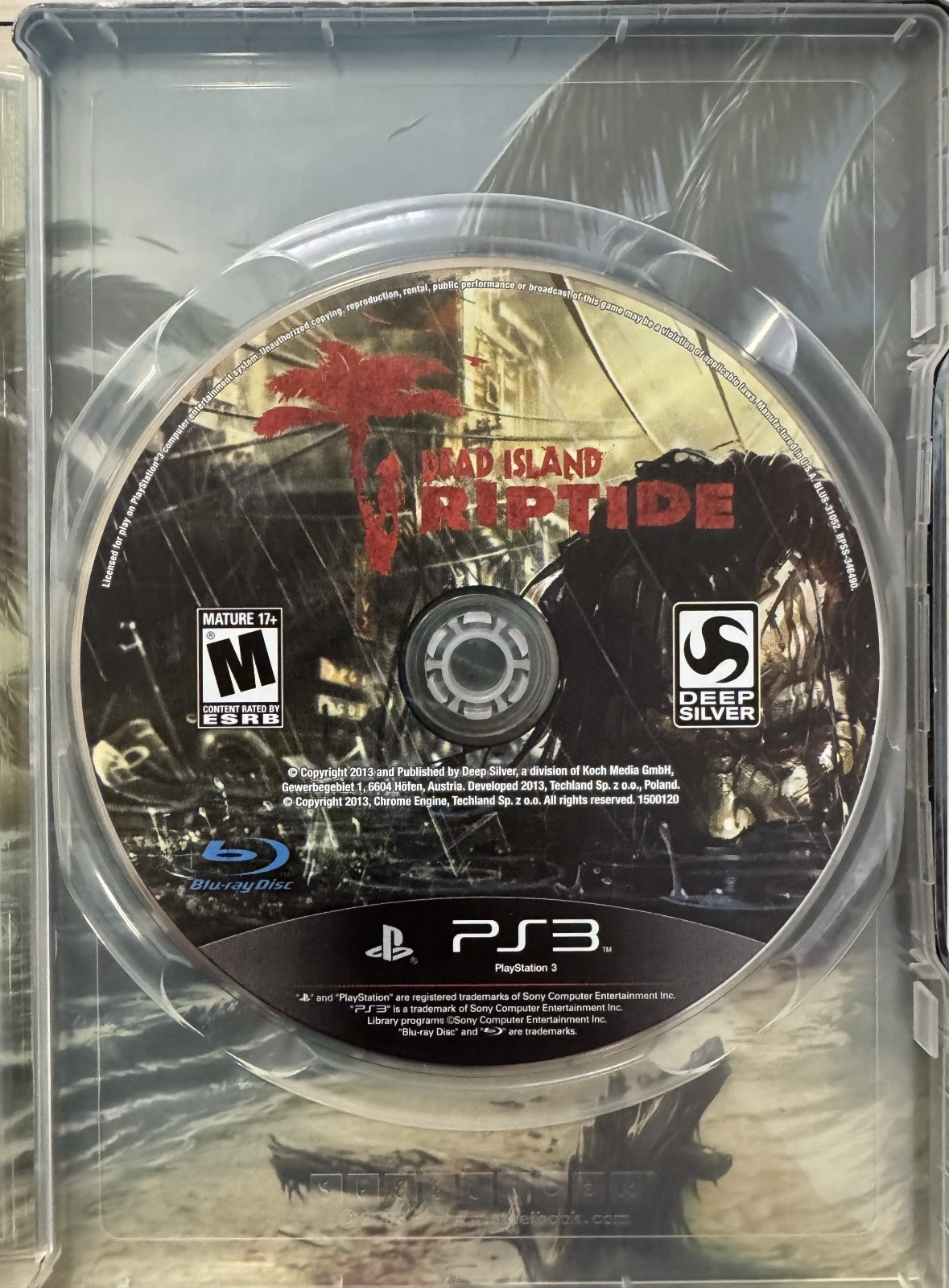 Dead Island Riptide Steelbook Edition, PS3, W/ Manual, Tested and Working,