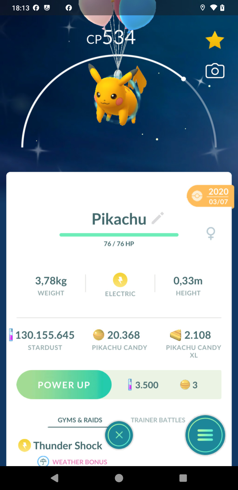 Shiny Pikachu Flying Balloon Costume – Year 2020 -Guaranteed Lucky