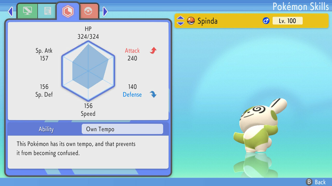 Pokemon Brilliant Diamond Shining Pearl BDSP – Shiny 6IV Max EV Spinda