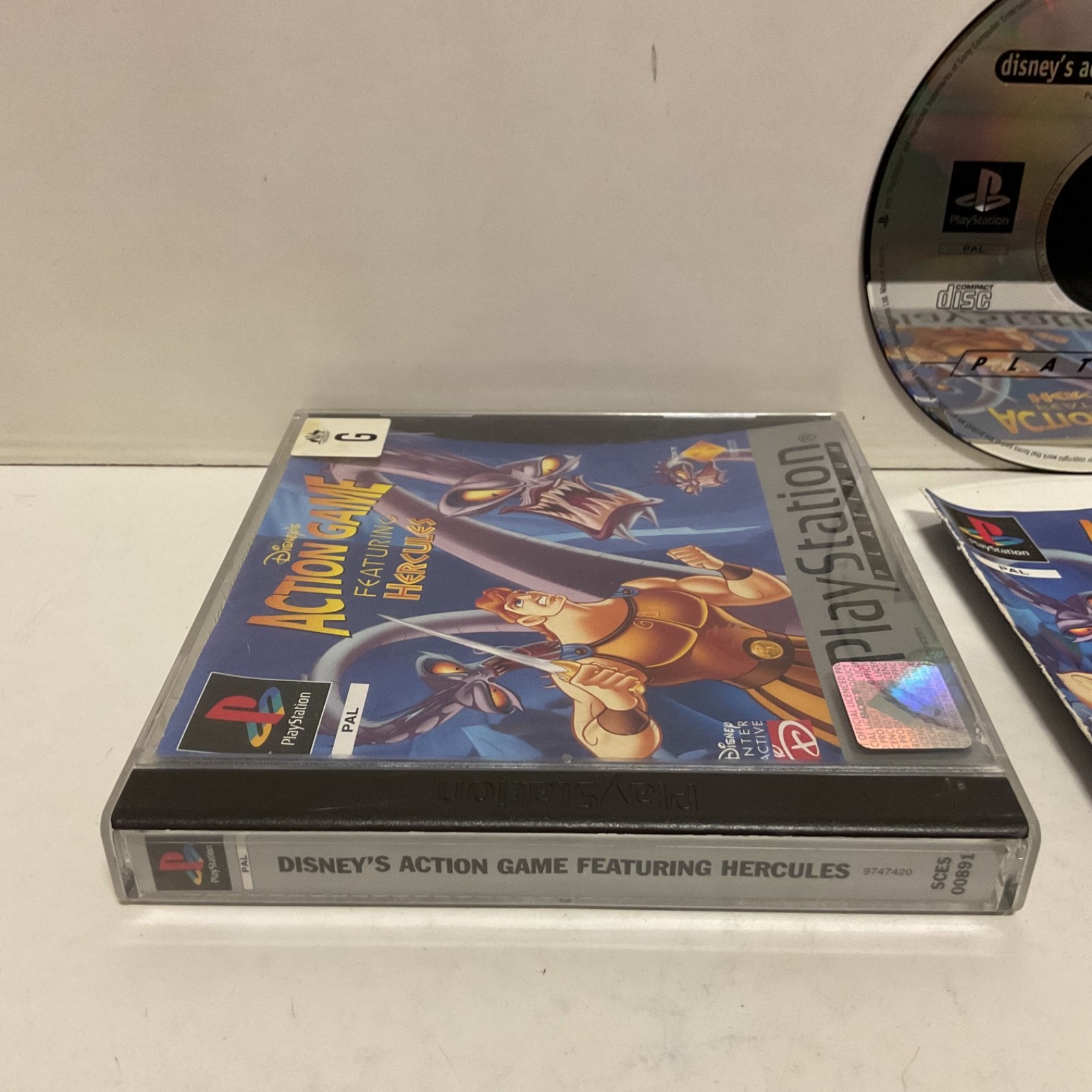 Disney’s Action Game Featuring Hercules PS1 PlayStation 1 PAL – VGC – Free Post