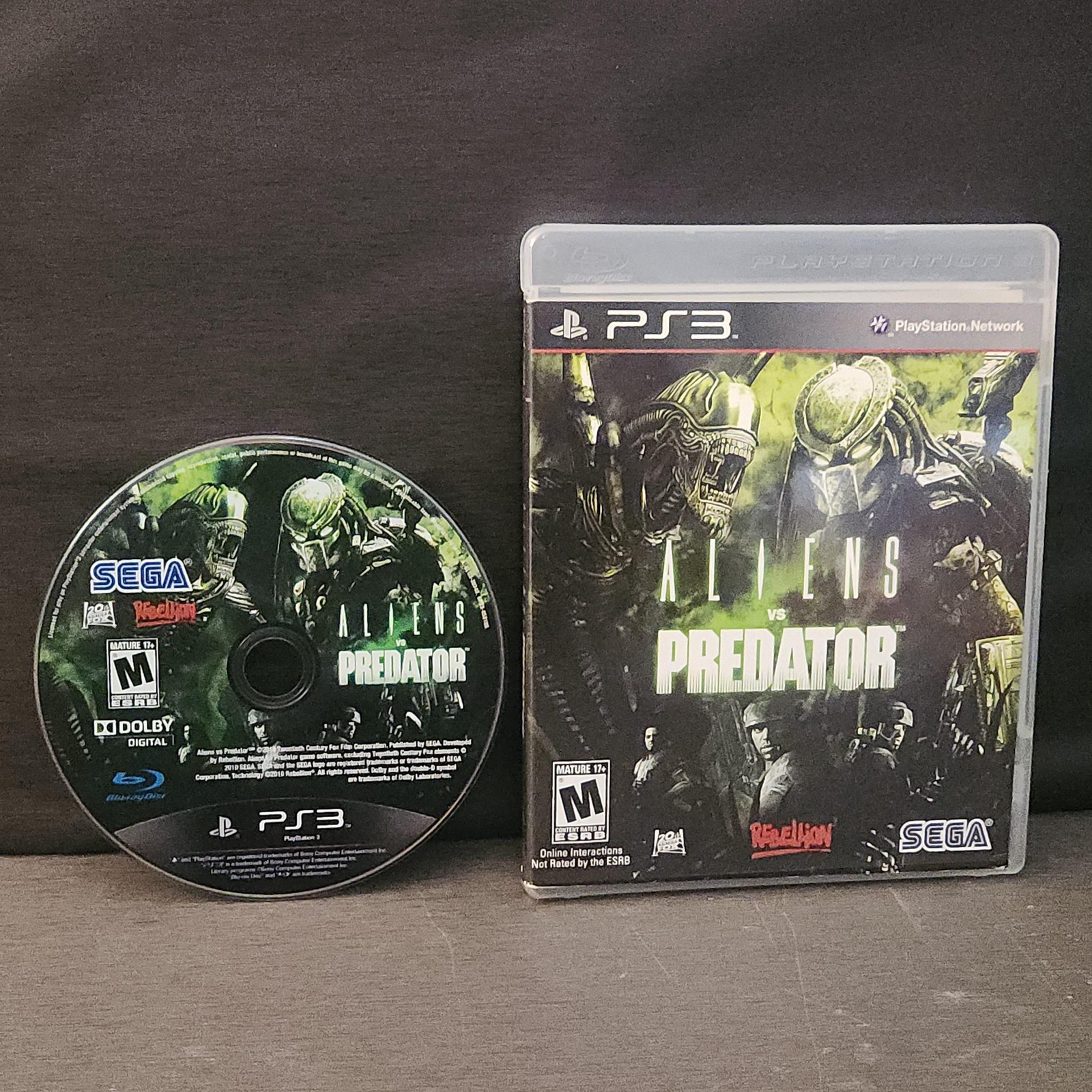 Aliens Vs Predator Sony PlayStation 3 PS3 Game