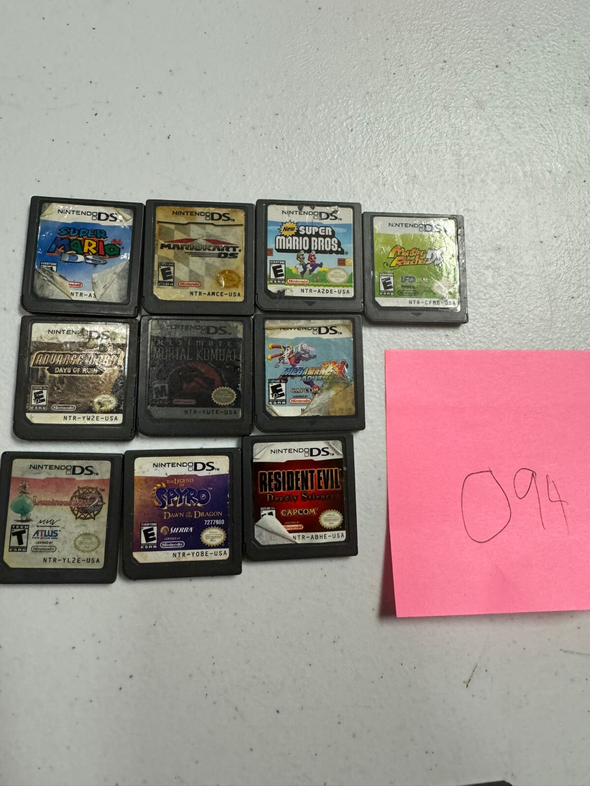 10 Nintendo DS Games Lot – Resident Evil, Advance Wars, Monster Rancher, Megaman