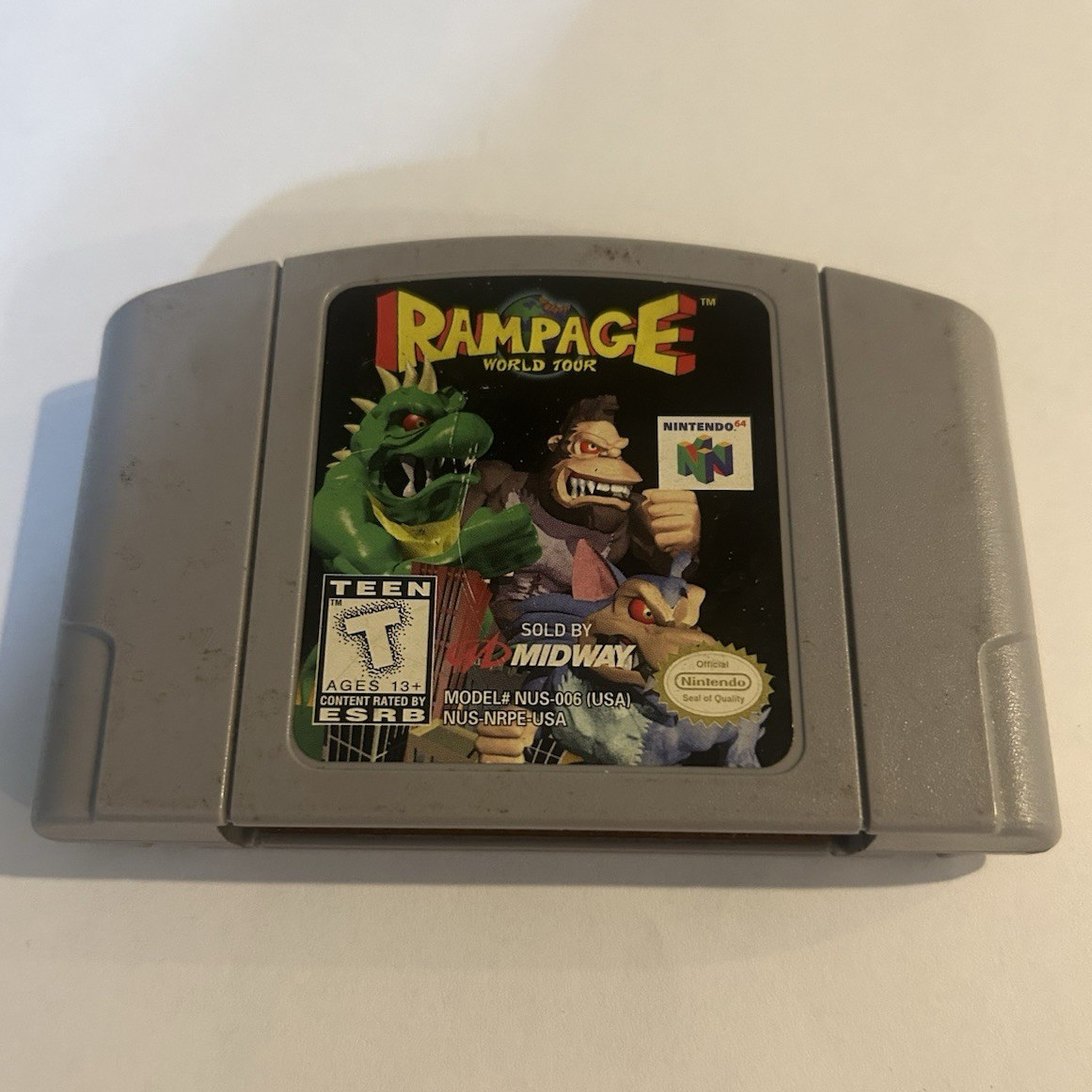 Rampage World Tour Nintendo 64 tested and working