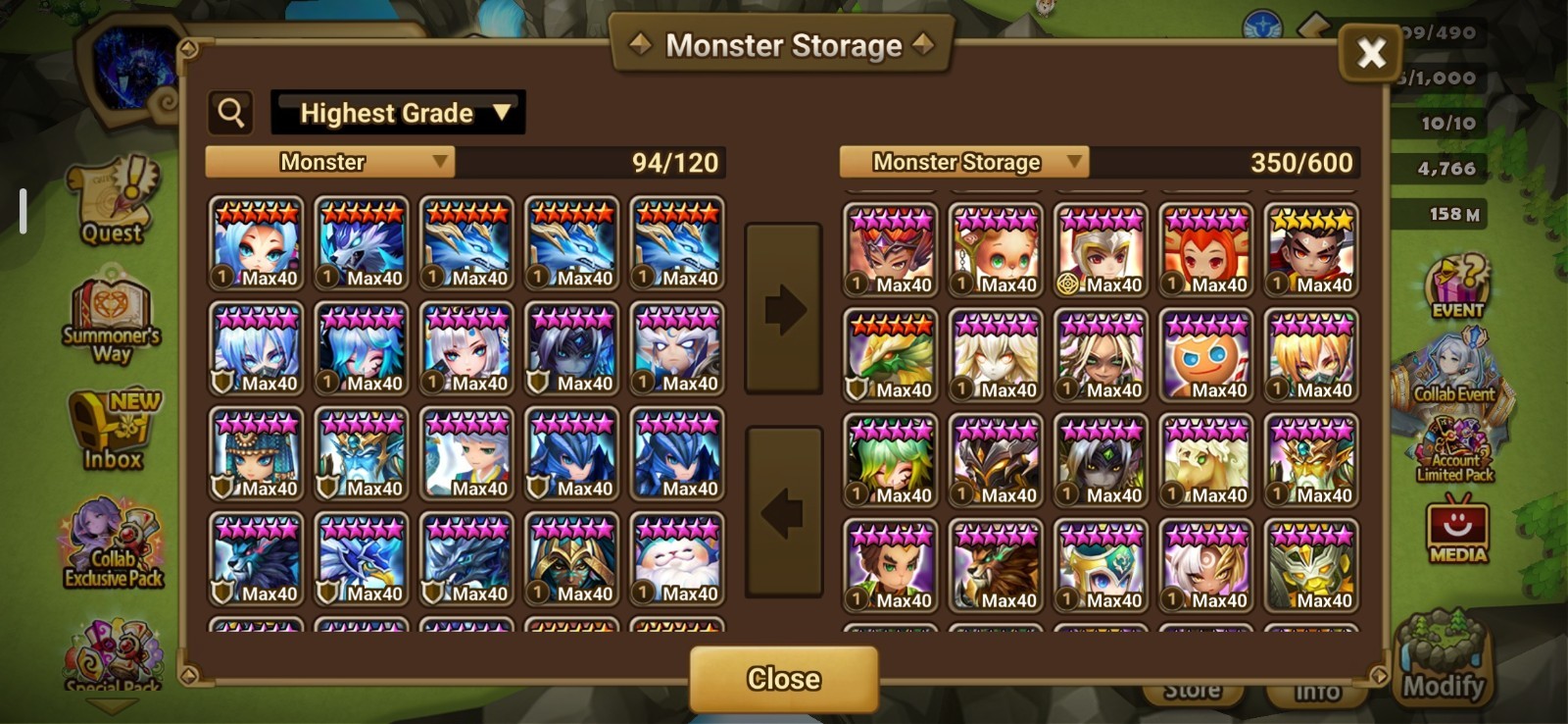 Com2uS Summoners War Account Android Euro, End Game