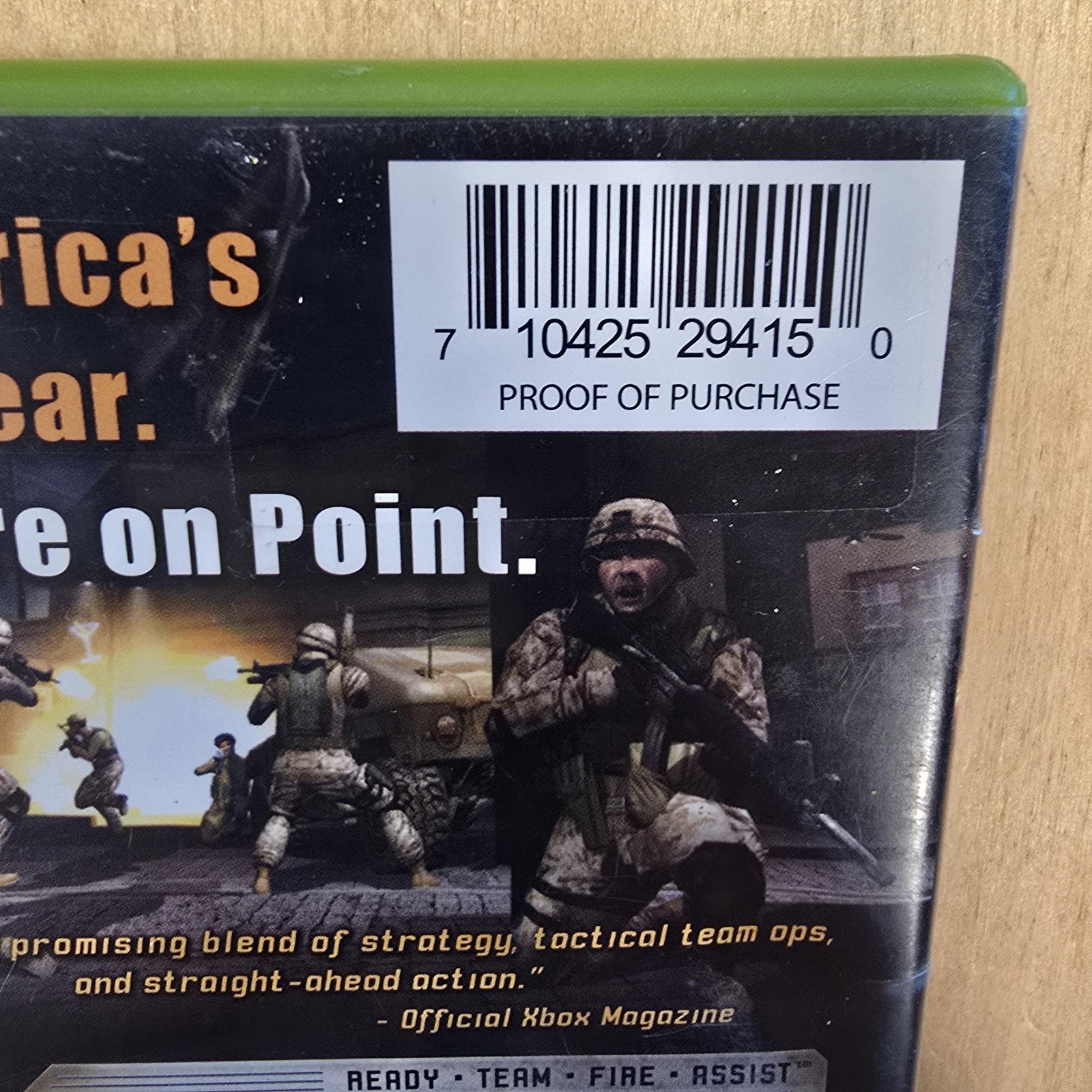 Close Combat First To Fight Microsoft Xbox Game Disc T 2K Games NTSC-U/C 2005